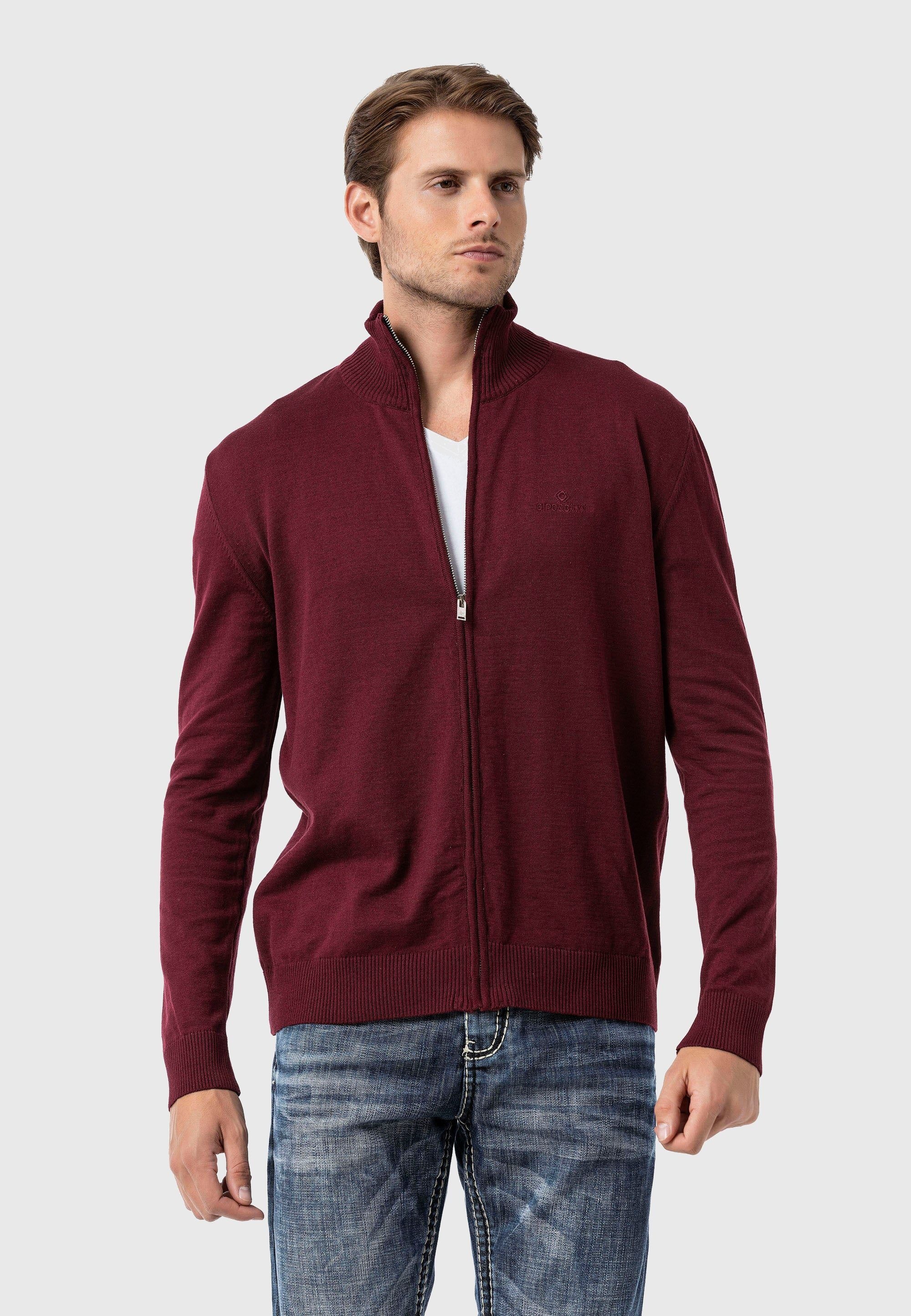 Cipo & Baxx Cardigan "Pullover" 1 tlg. im sportlichen Look günstig online kaufen