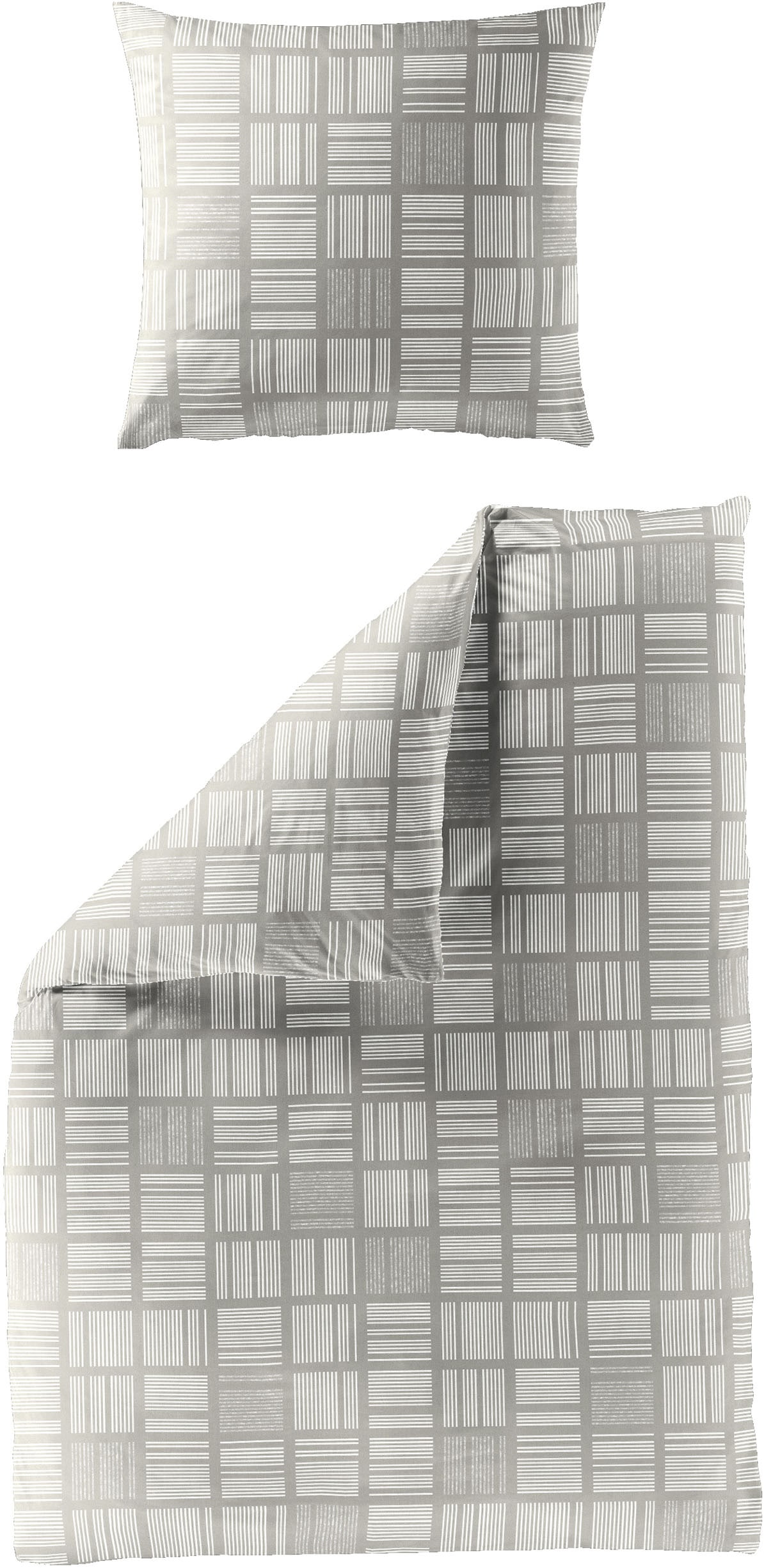 BIERBAUM Bettwäsche "3063" 2 Stk. Mako-Satin, 100 % Baumwolle, pflegeleicht günstig online kaufen