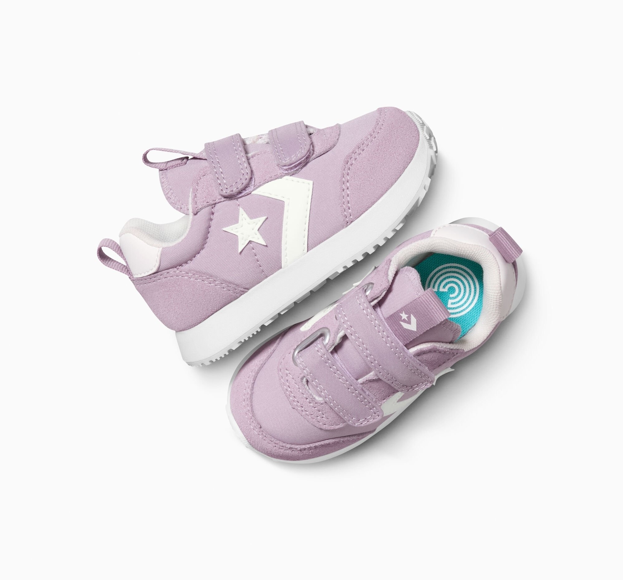 Sneaker CONVERSE "CONVERSE OMEGA TRAINER 2V", Damen, Gr. 23, altitude lila, vintage weiß, schwarz, Textil, Schuhe Sneaker 3