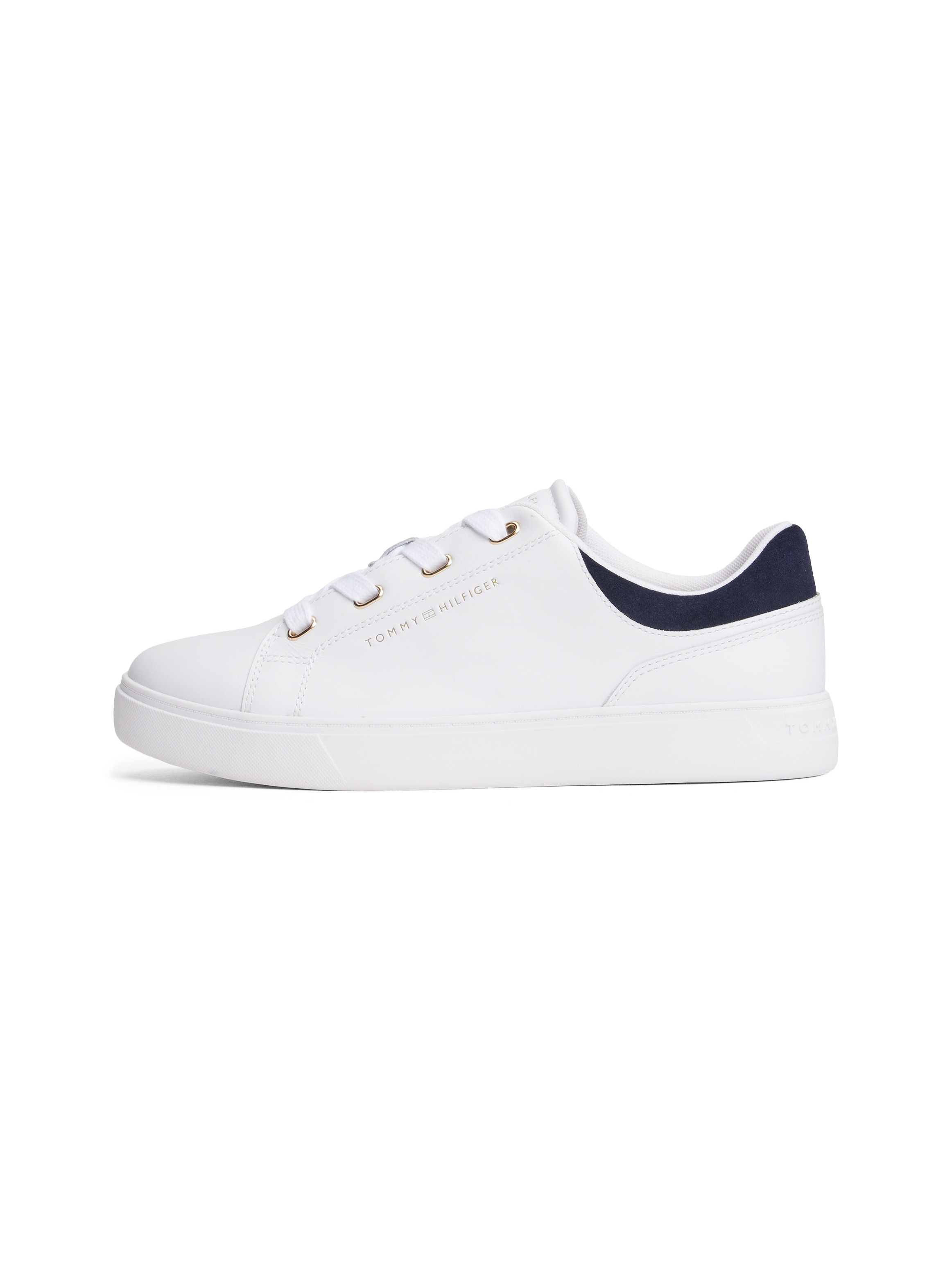 Tommy Hilfiger Plateausneaker »CASUAL CUPSOLE SNEAKER«, Freizeitschuh, Halbschuh, Schnürschuh mit seilticher Logoprägung