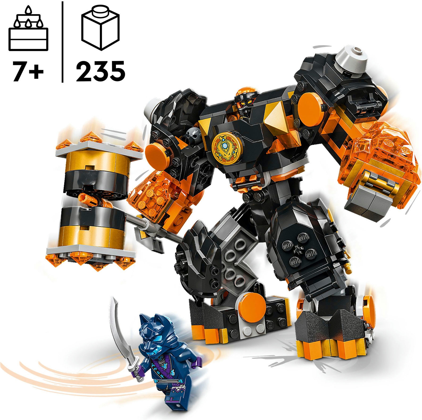 LEGO® Konstruktionsspielsteine »Coles Erdmech (71806), LEGO Ninjago«, (235 St.), Made in Europe