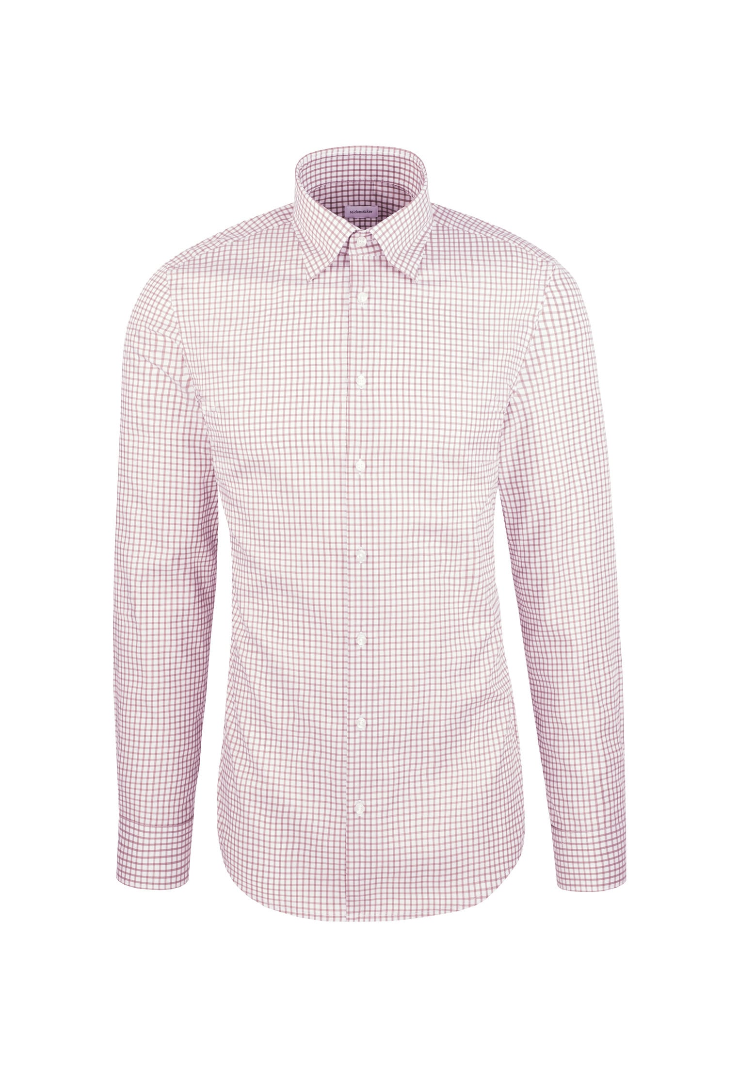 seidensticker Businesshemd »Schwarze Rose«, Shaped 1/1 Covered-Button-Down-Kragen Karo