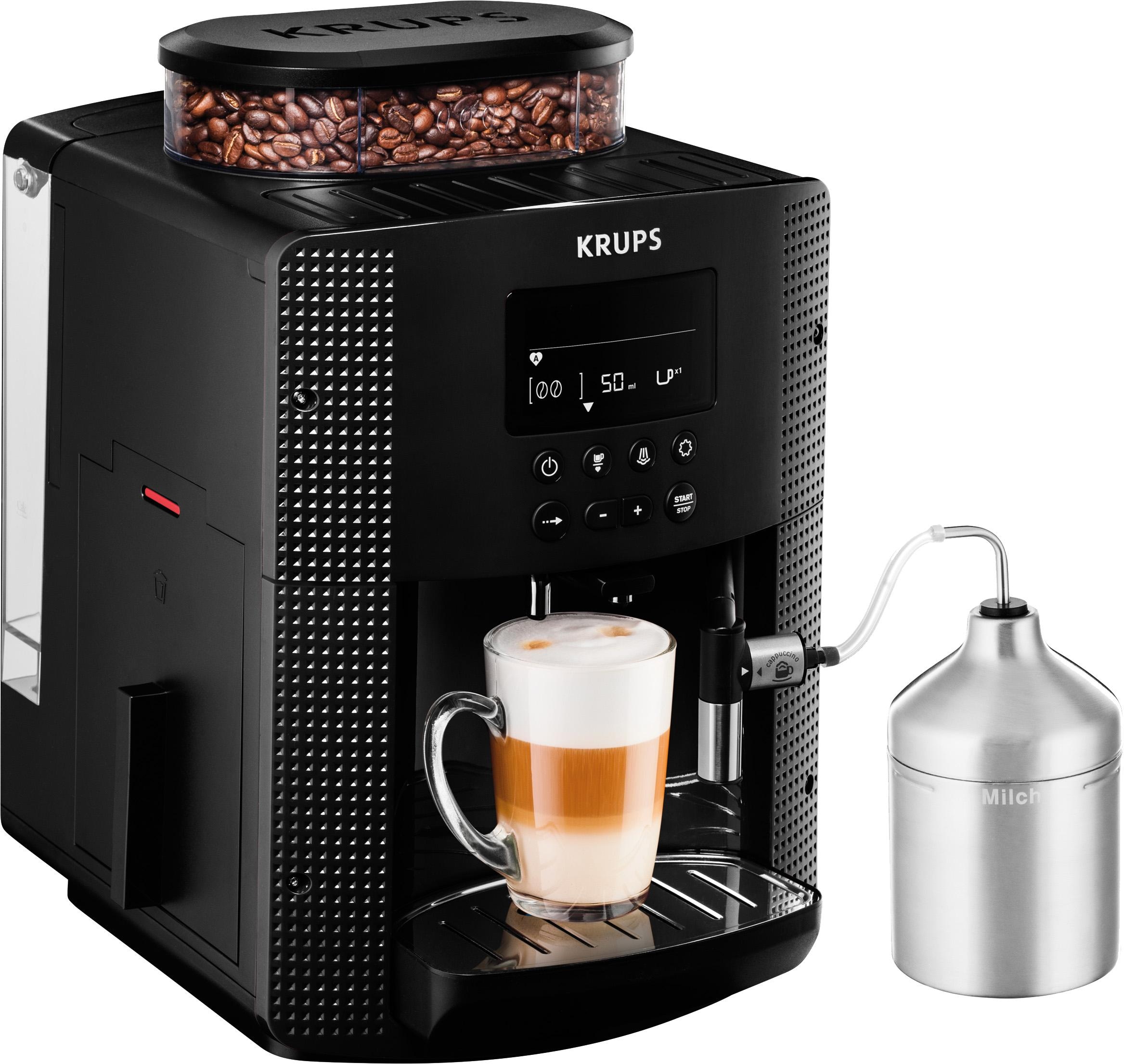 Display, Raten integrierter Krups auf Automatic BAUR Kaffeevollautomat kompact-LCD Espresseria Milchbehälter Latt\'Espress«, | »EA829G mit