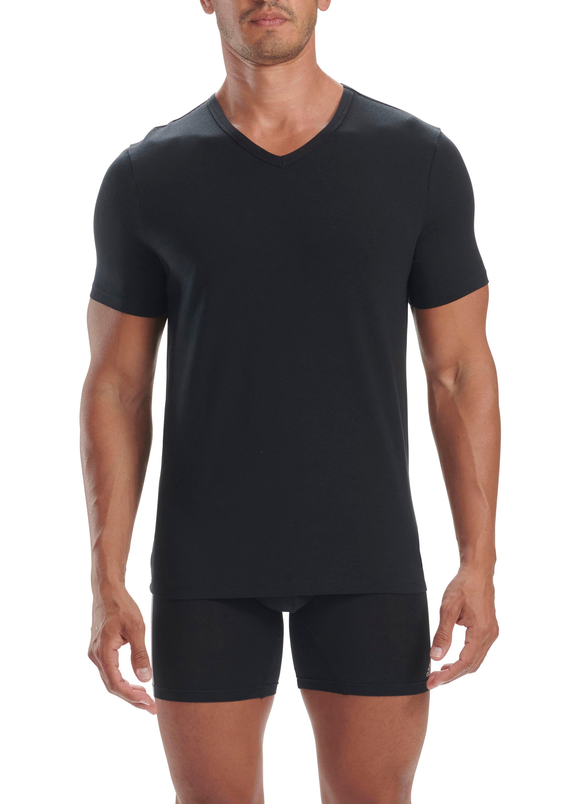 adidas Sportswear T-Shirt »"Active Flex Cotton"«, mit V-Ausschnitt, legere Passform