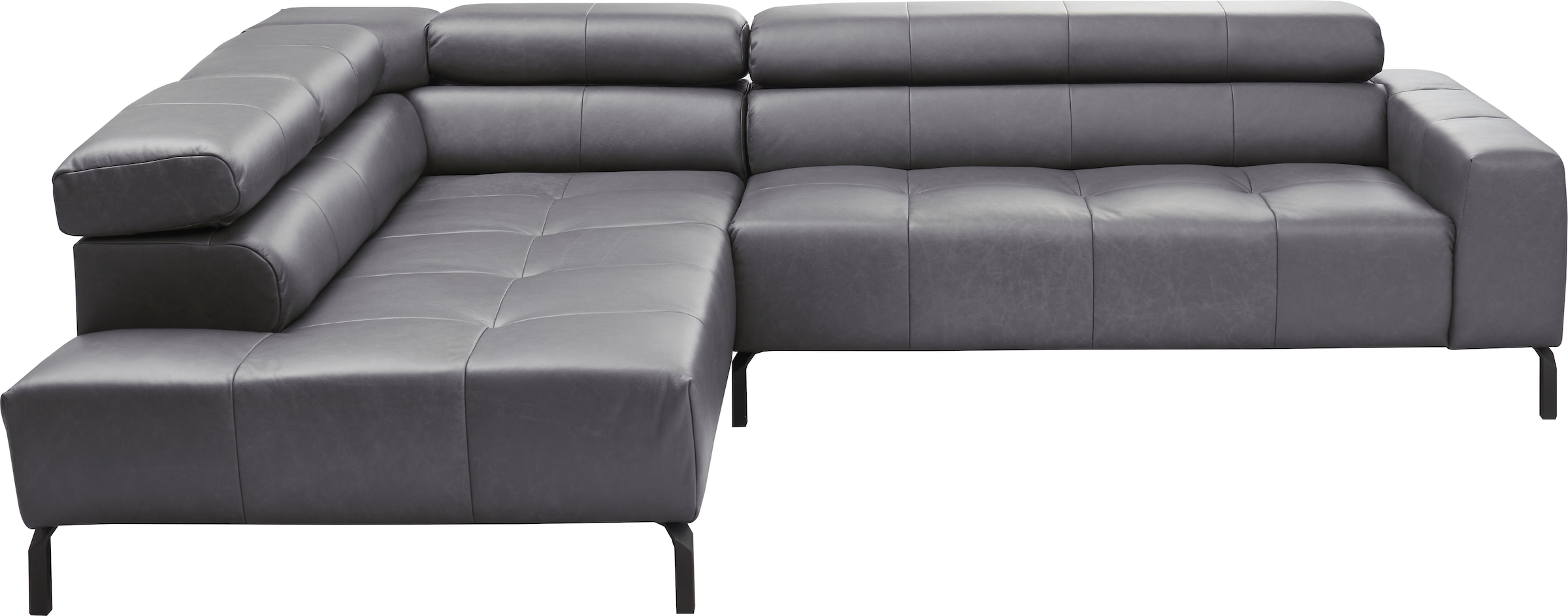 Places of Style Ecksofa "Claya, L-Form, incl. Kopfteilverstellung, Breite 2 günstig online kaufen