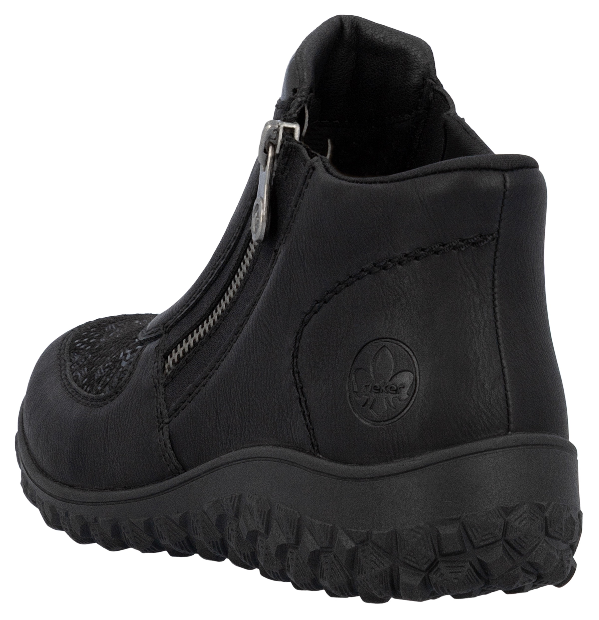 Rieker Schlupfboots »Ready2GO«, Stiefelette, Casual-Boots, Profilsohle, mit seitlichem Reißverschluss