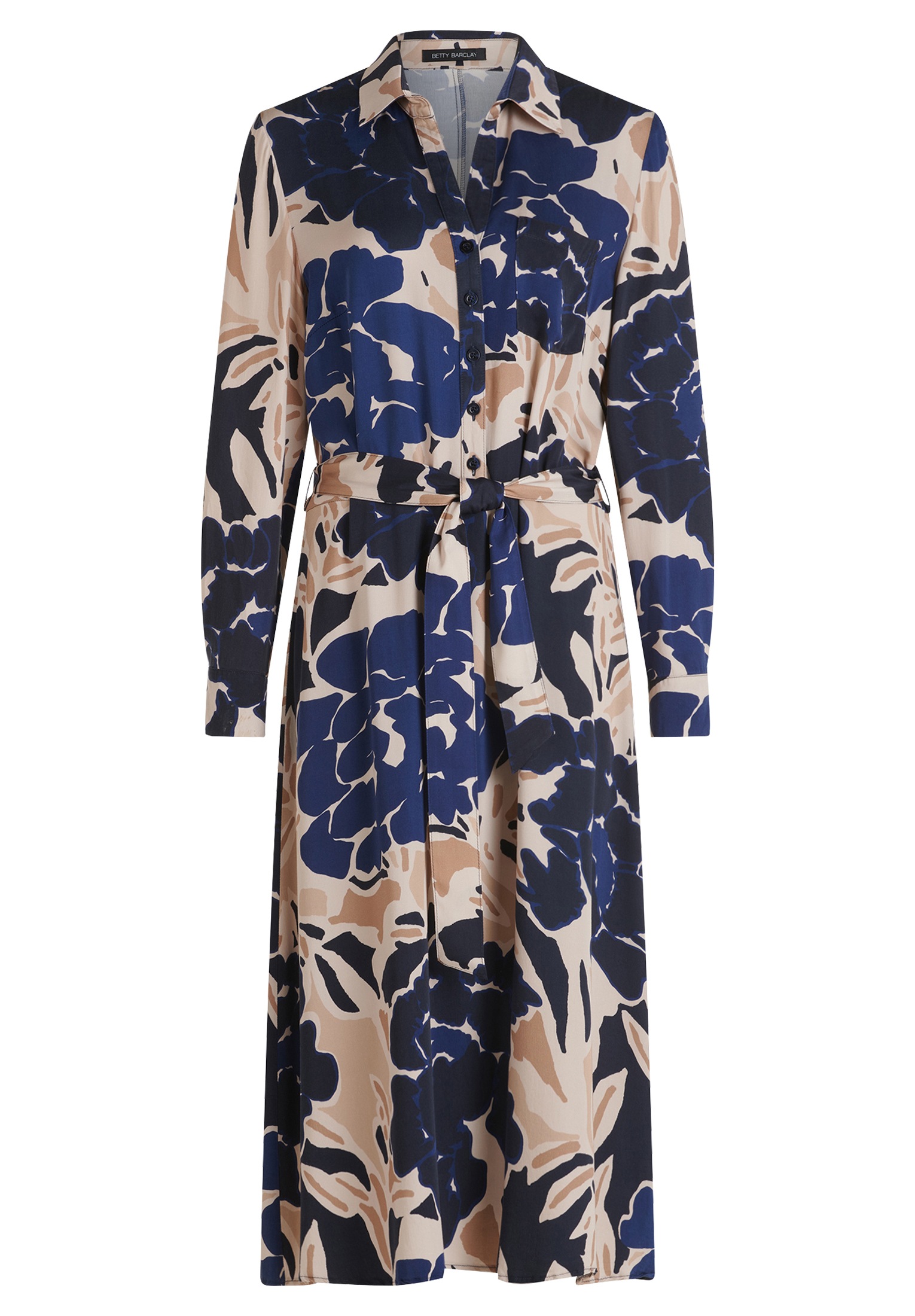 Betty Barclay Hemdblusenkleid "Betty Barclay Damen Hemdblusenkleid mit Bind günstig online kaufen