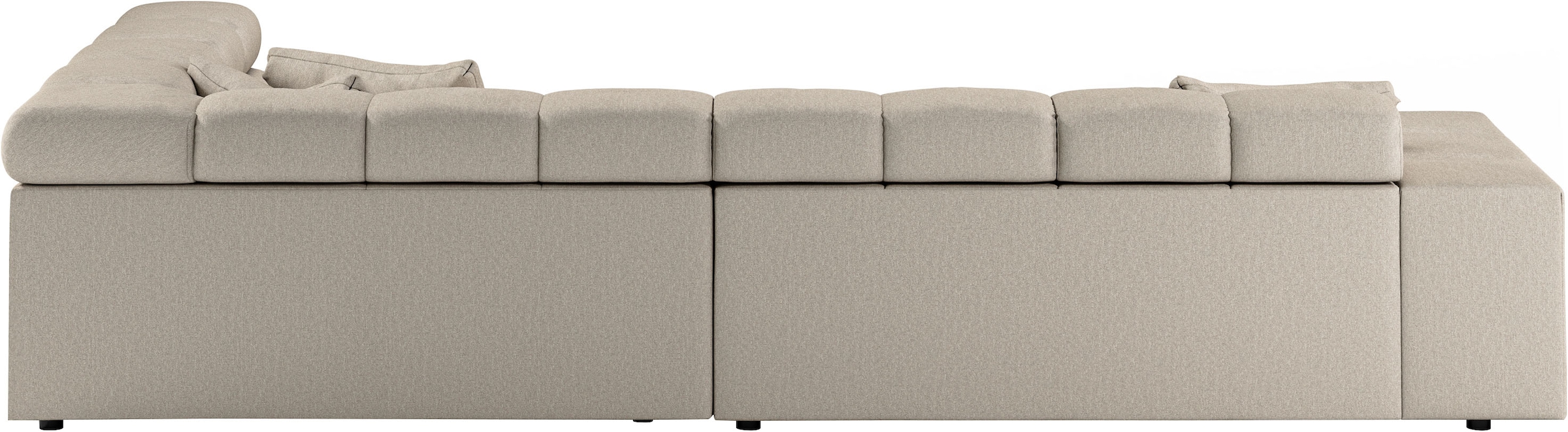 INOSIGN Ecksofa »Ancona incl. Kopfteilverstellung, OTTOs Choice, Breite 319cm, L-Form«, wahlweise motorische Sitztiefenverstellung, auch in Cord + Easy Care