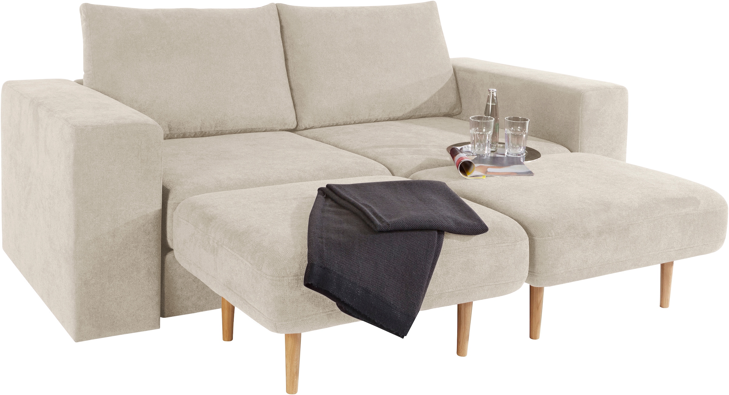 LOOKS by Wolfgang Joop 3-Sitzer »Looksv«, Verwandlungssofa: aus Sofa wird  Sofa mit 2 Hockern kaufen | BAUR