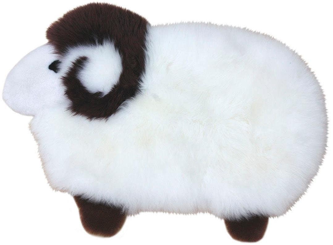 Heitmann Felle Fellteppich "Sheep", Motivform, 40 mm Höhe, Kinderteppich, Motiv Schaf, echtes Lammfell, Kinderzimmer