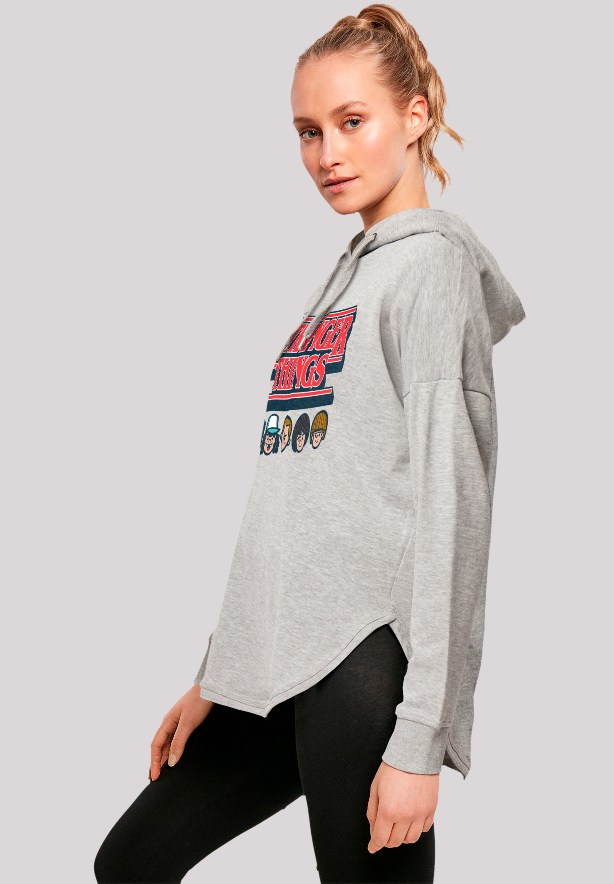 F4NT4STIC Kapuzenpullover »Stranger Things Caricature Logo Netflix TV Series«, Premium Qualität