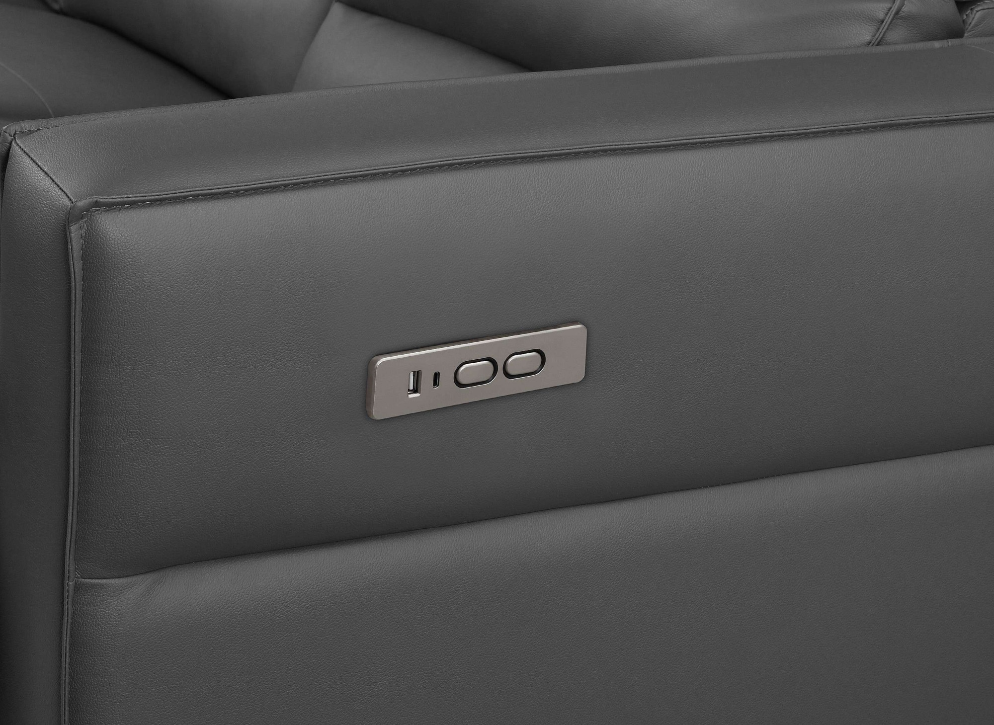 Places of Style Ecksofa »Carpari, L-Form, 263 cm, manuelle o. elektrische Relaxfunktion,«, USB A/C und Kopfteilverstellung
