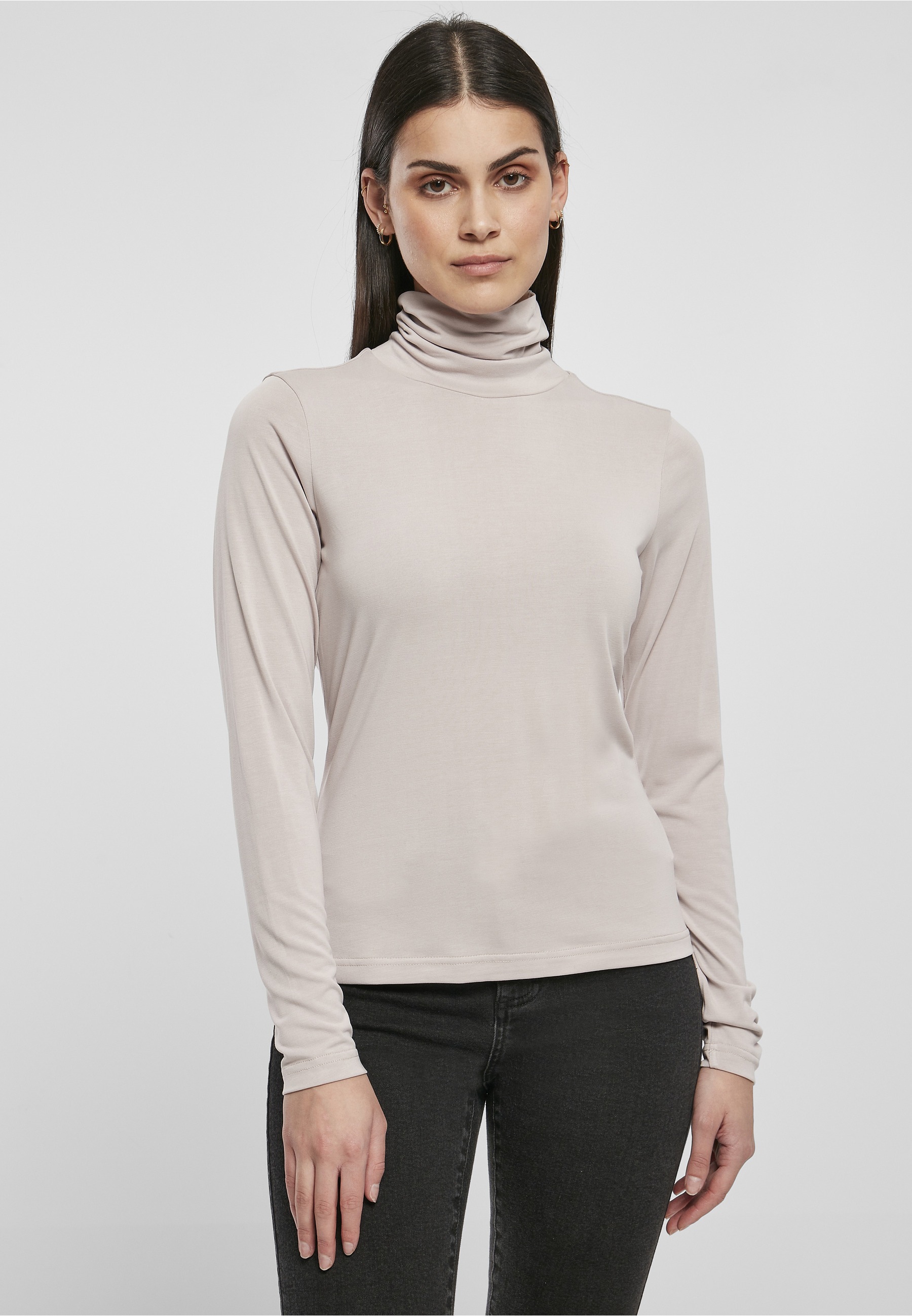 URBAN CLASSICS Langarmshirt »Urban Classics Damen Ladies Modal Turtleneck Longsleeve« 1 Stk.