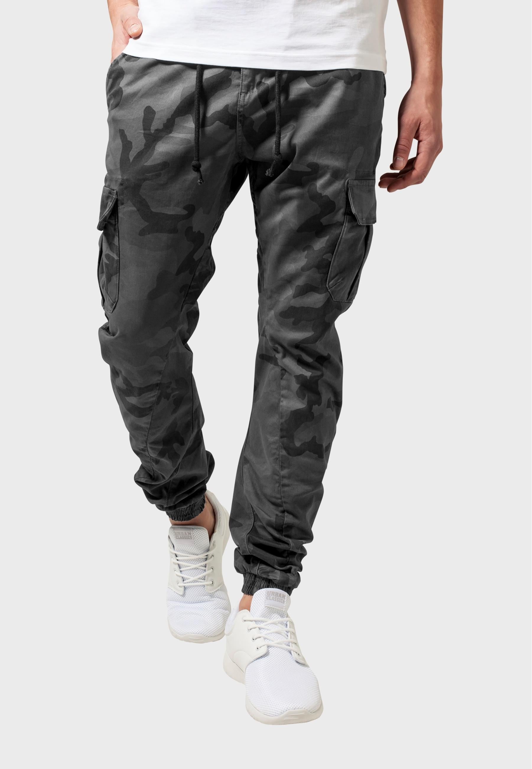 URBAN CLASSICS Cargohose »Urban Classics Herren Camo Cargo Jogging Pants«