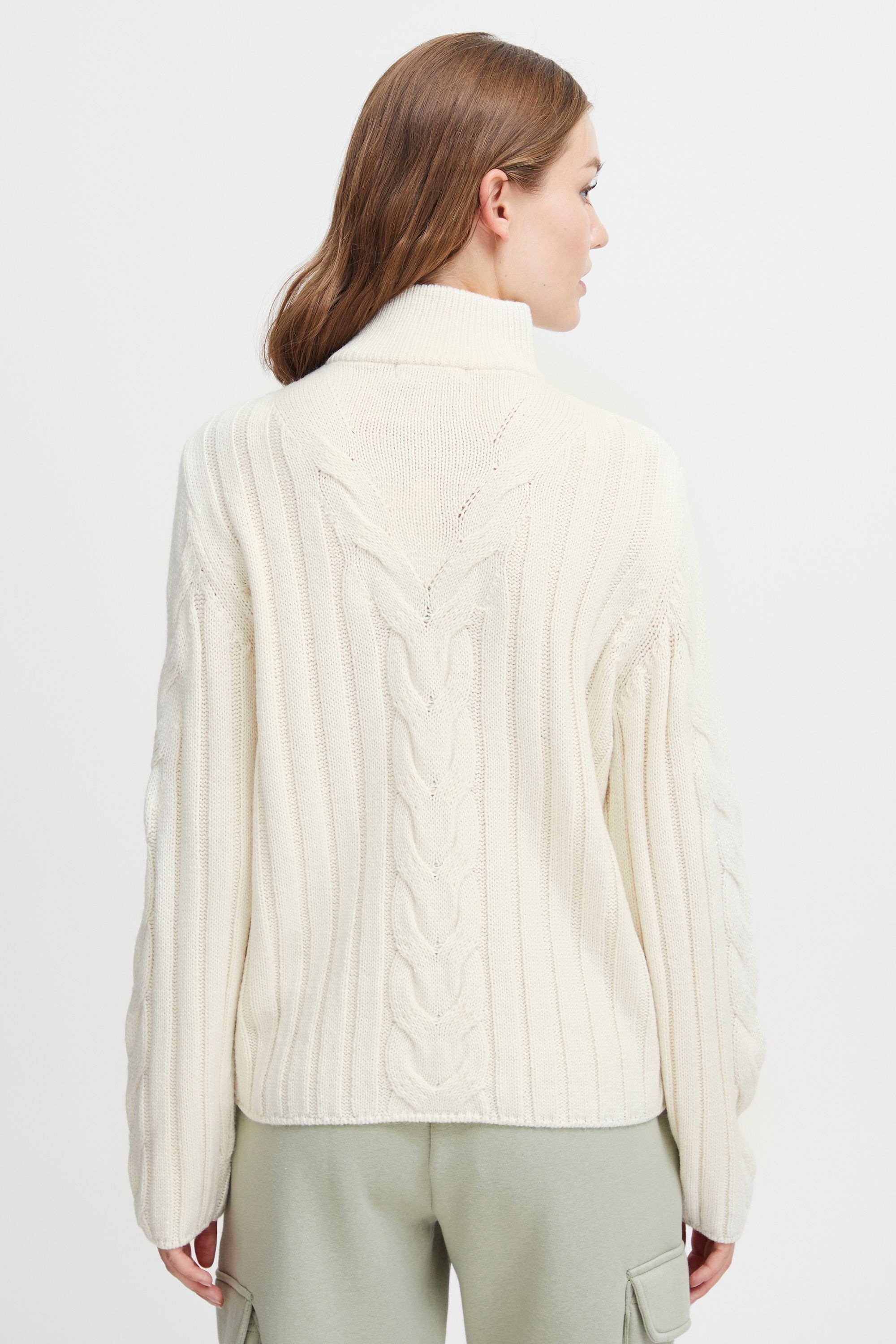 Troyer OXMO "Troyer OXOtilly", Damen, Gr. XL, beige (birch), Obermaterial: 100% Polyacryl PAN., Pullover Troyer 3