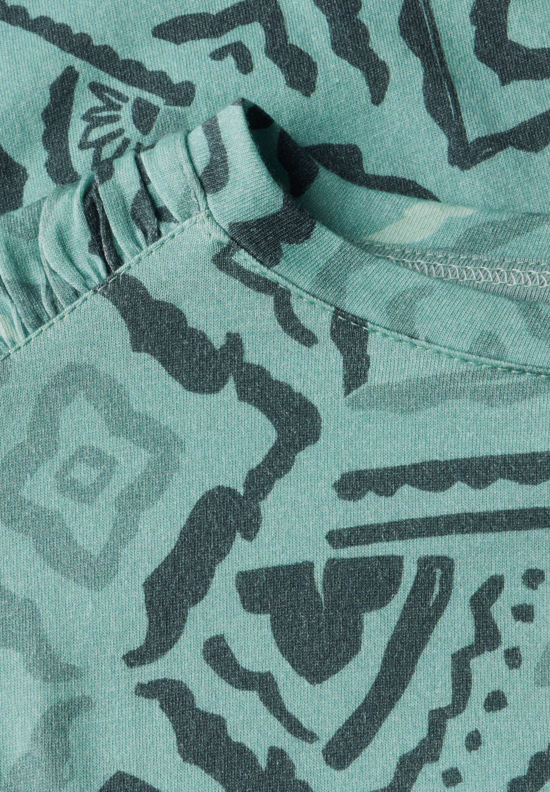 Cecil Print-Shirt, mit Tunnelzug am Saum