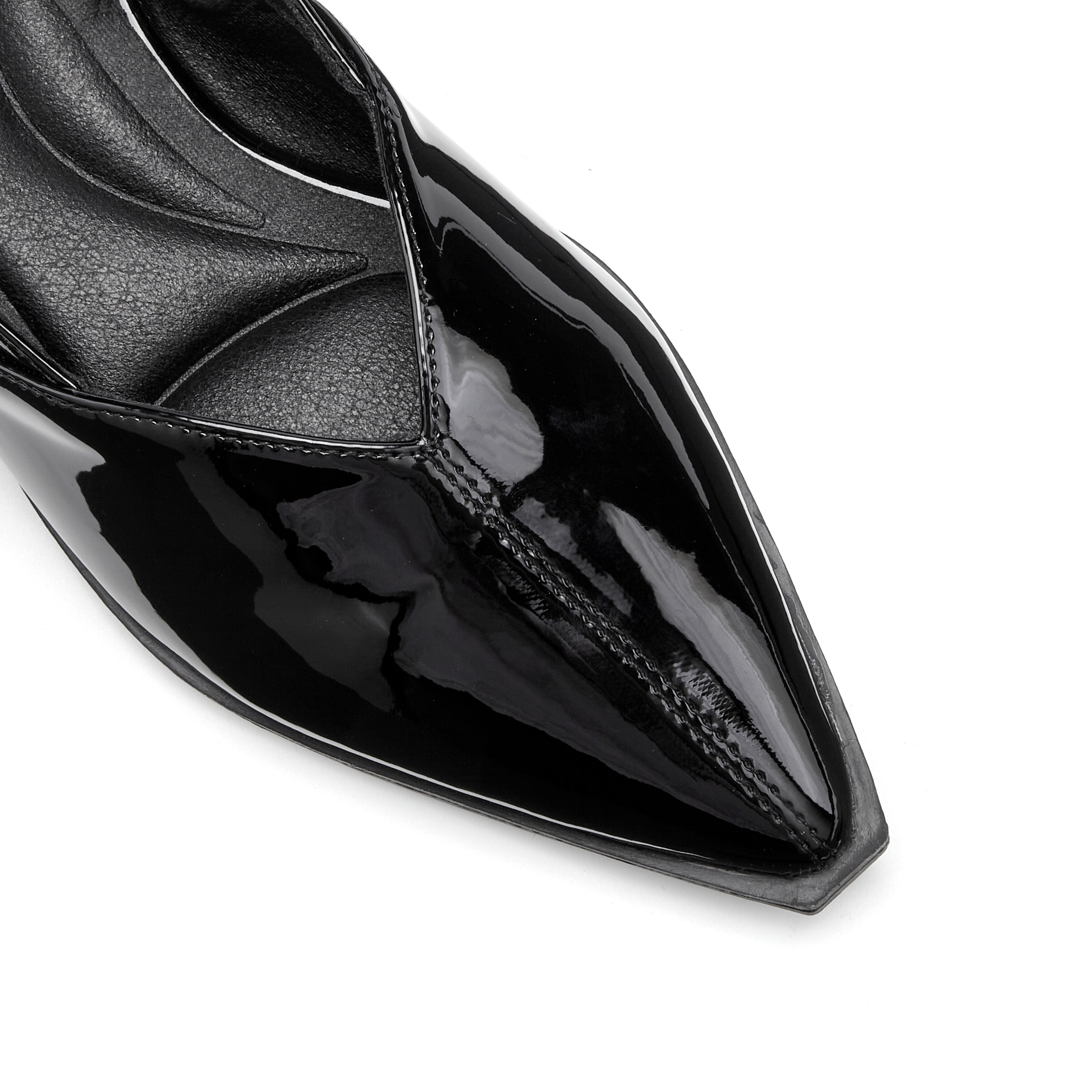 French Connection Ballerina »Riemchenballerina, Halbschuh, Sling-Ballerina, Sandale, Sommerschuhe«  in modischer Lack-Optik