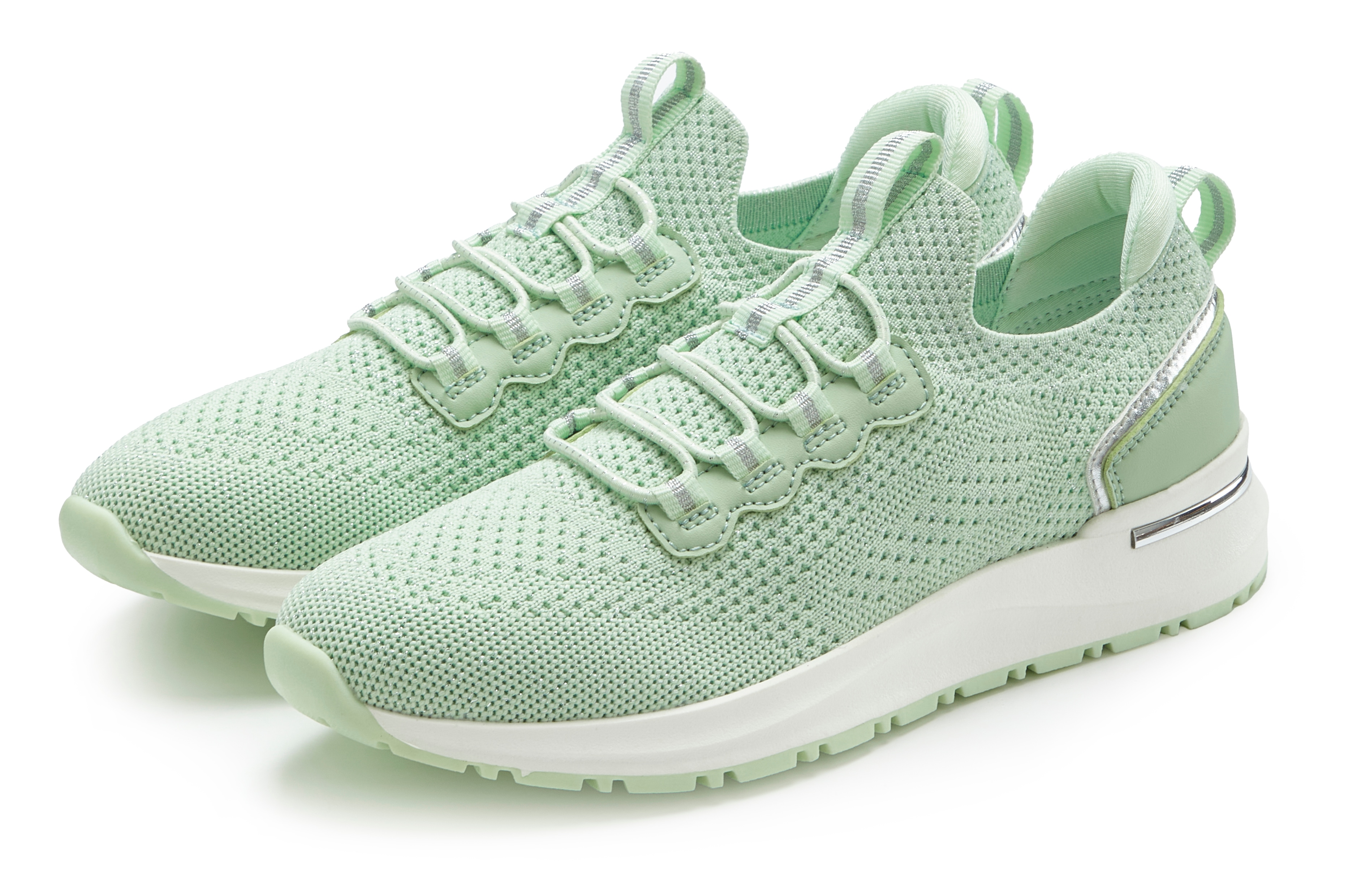 Vivance Sneaker "Freizeitschuh, Halbschuh, Turnschuh, Slip-On-Sneaker," mit elastischen Schnürbändern zum Reinschlüpfen VEGAN
