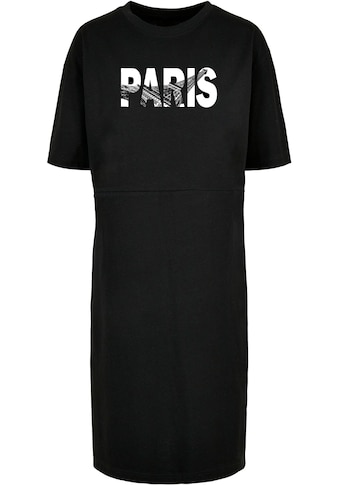 Shirtkleid »Merchcode Damen Ladies Paris Eiffel Tower Oversized Slit Dress«, (1 tlg.)