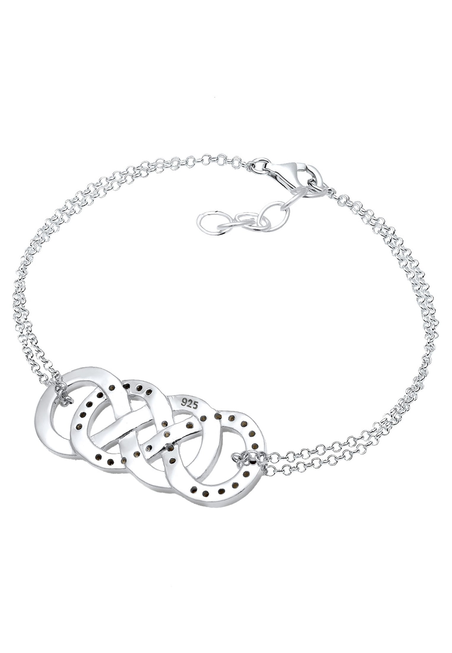 Elli Armband »Infinity Liebe Kristalle 925 Silber«