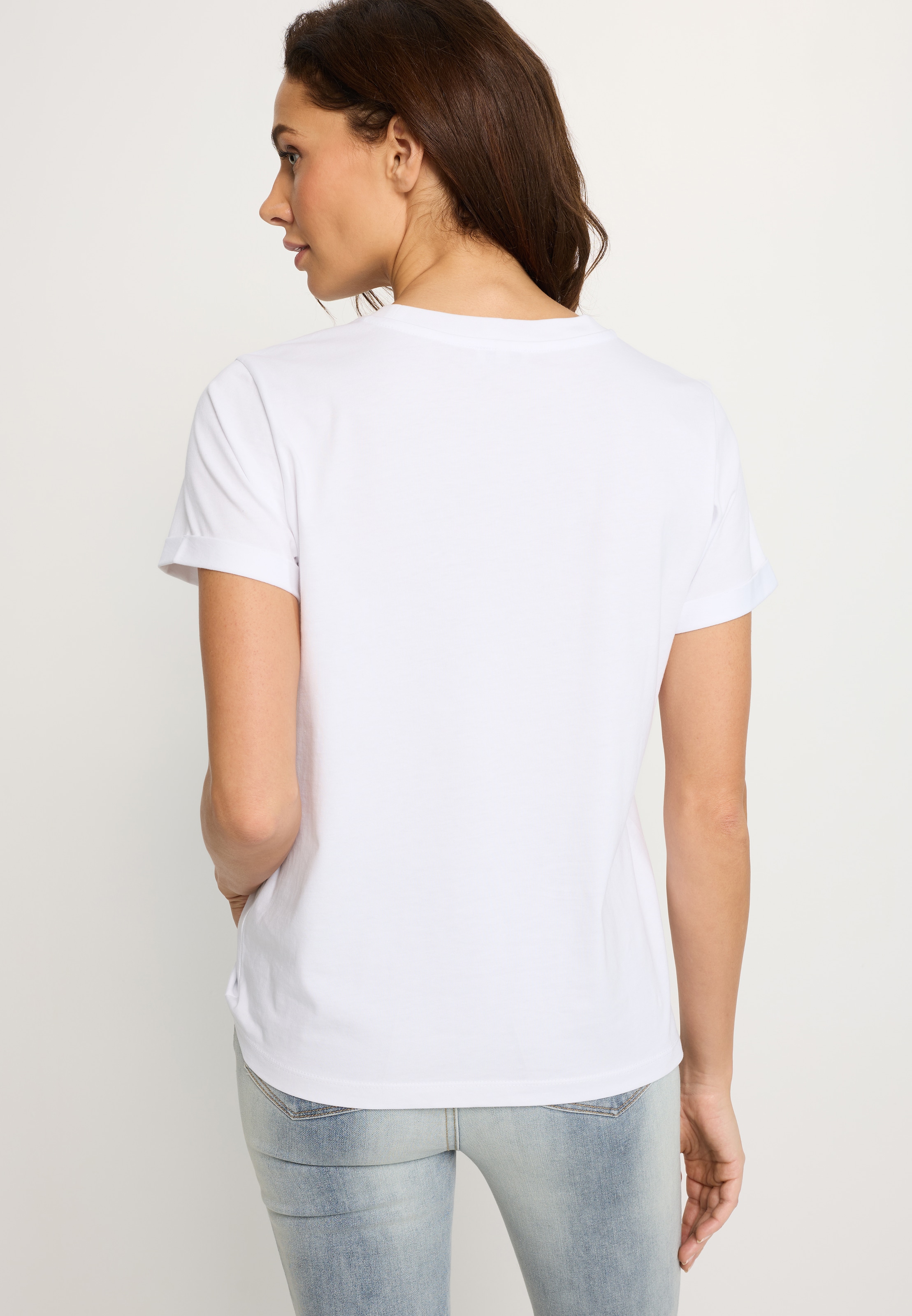 LASCANA T-Shirt mit Print, Kurzarmshirt aus Baumwolle, casual-chic