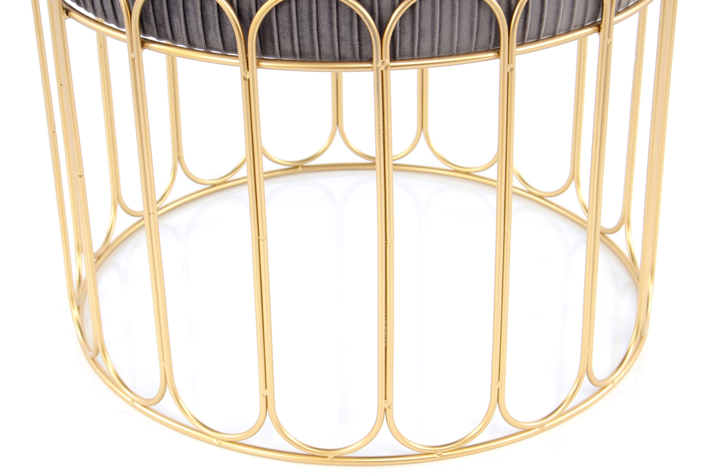 Kayoom Sitzhocker »Hocker Cleopatra 425, Design-Hocker Sitzfläche weich gepolstert«, (1 St.), samtweich, dekorativ, elegantes Design, edle Optik