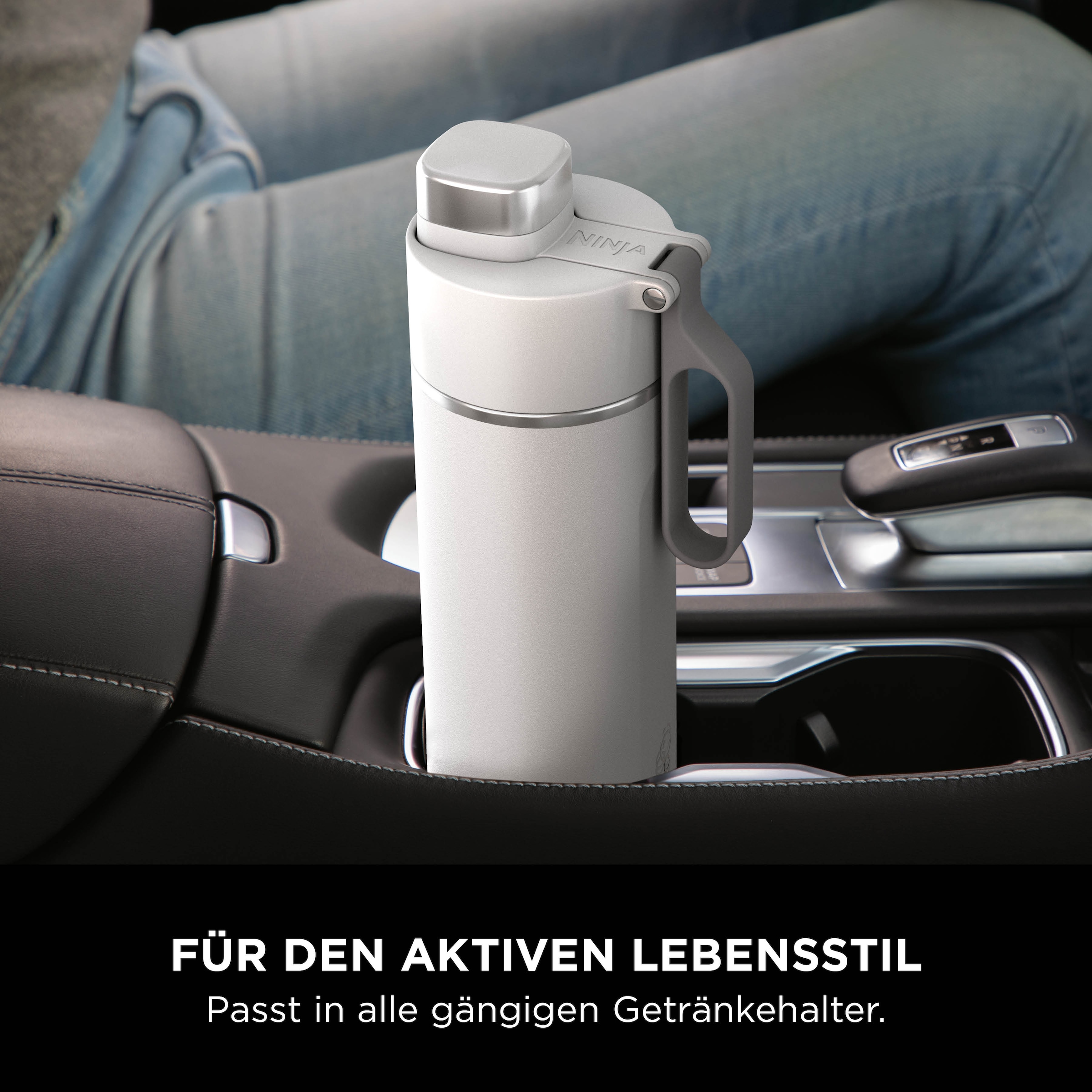 NINJA Isolierflasche »Ninja Thirsti Reiseflasche – 530 ml DW1801EUU / 700 ml DW2401EUU«, Getränke bleiben 24 Stunden kalt, 12 Stunden heiß, Eis hält 2 Tage