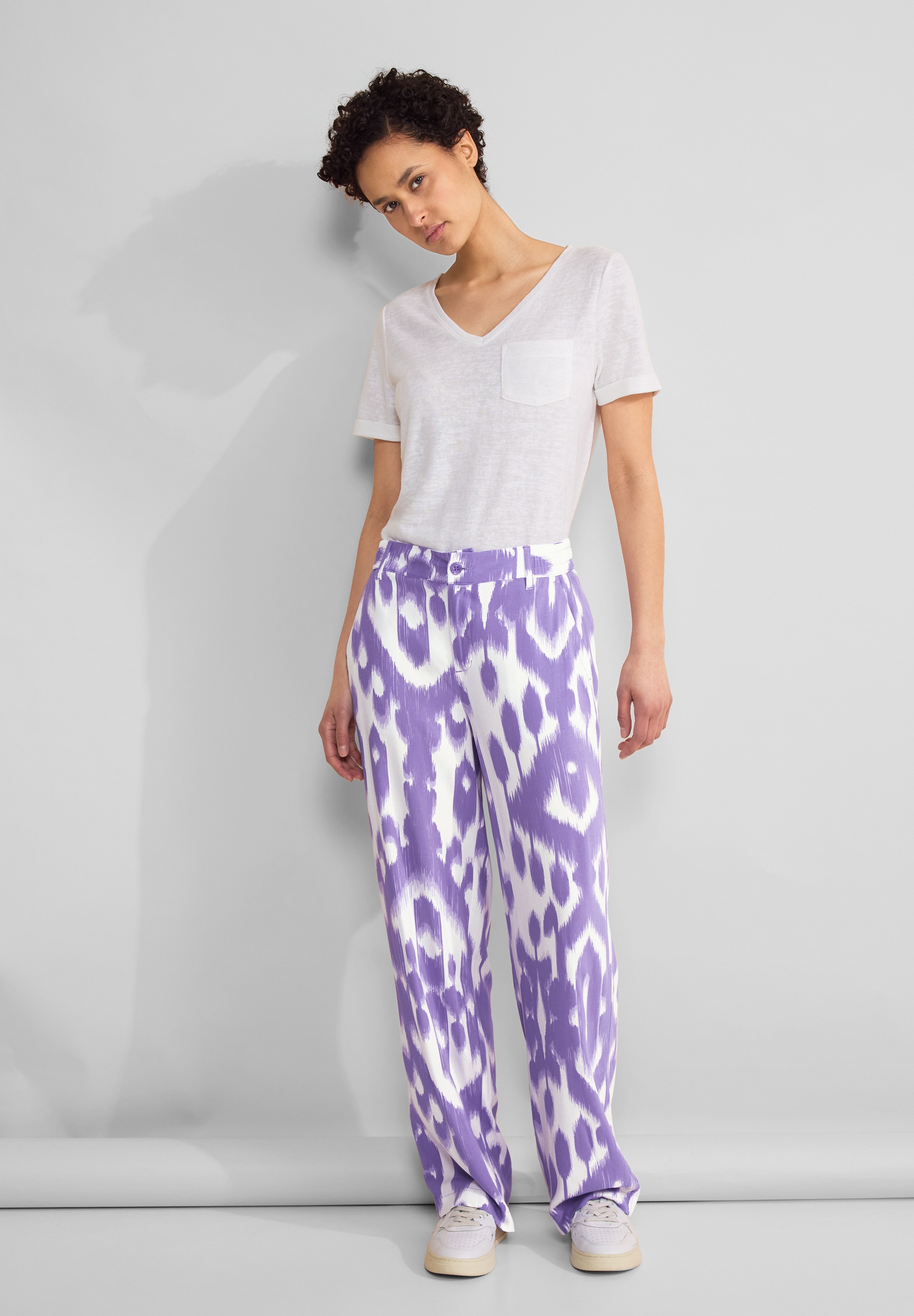 STREET ONE Stoffhose, High Waist