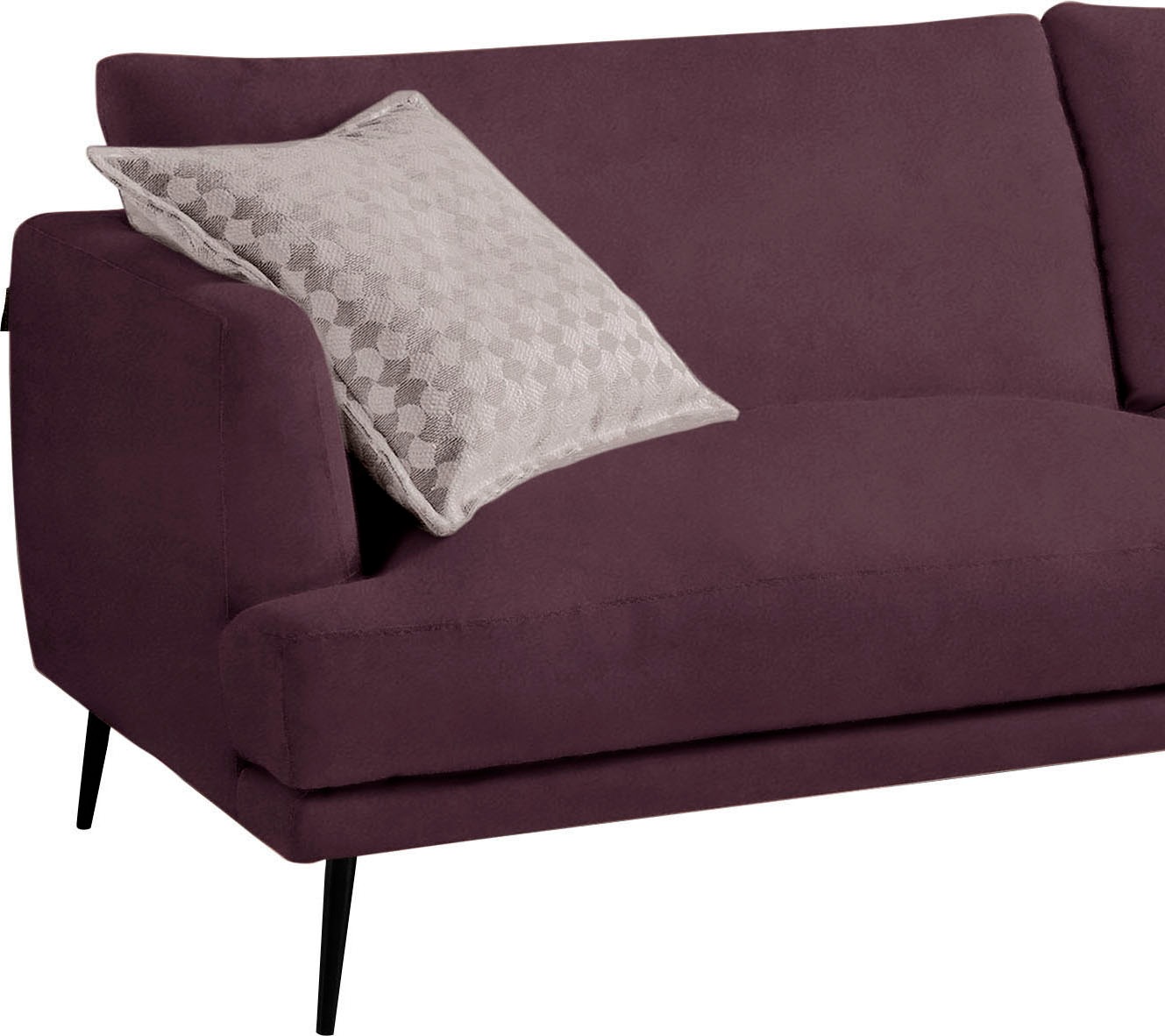 Egoitaliano Ecksofa »Sophia, Designsofa mit extrakomfortablem Sitzkomfort«, mit Daunenfederung, L-Form