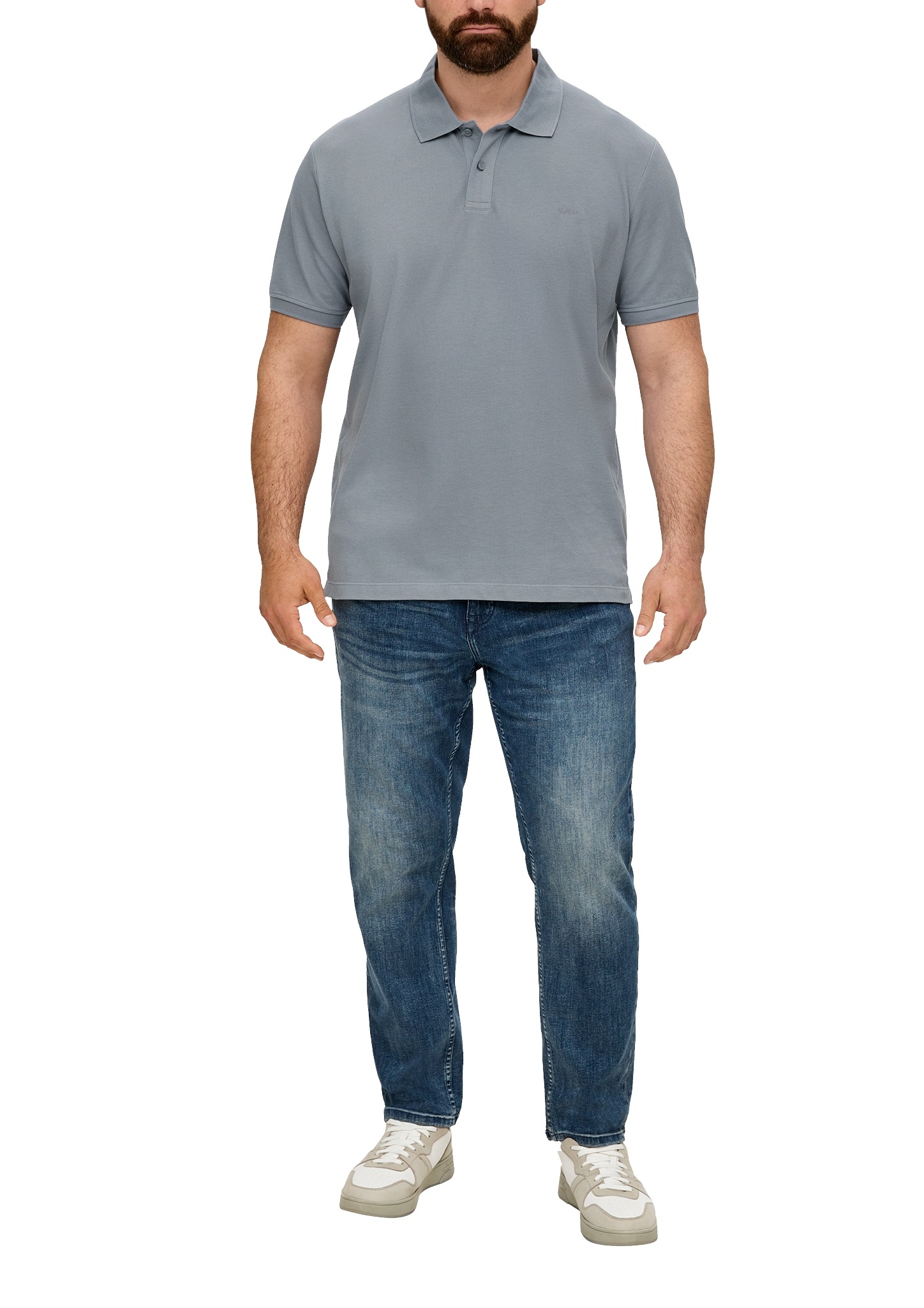 Thumbnail - s.Oliver Men Big Sizes Poloshirt Kurzarm-Polo aus Baumwolle - Große Größen