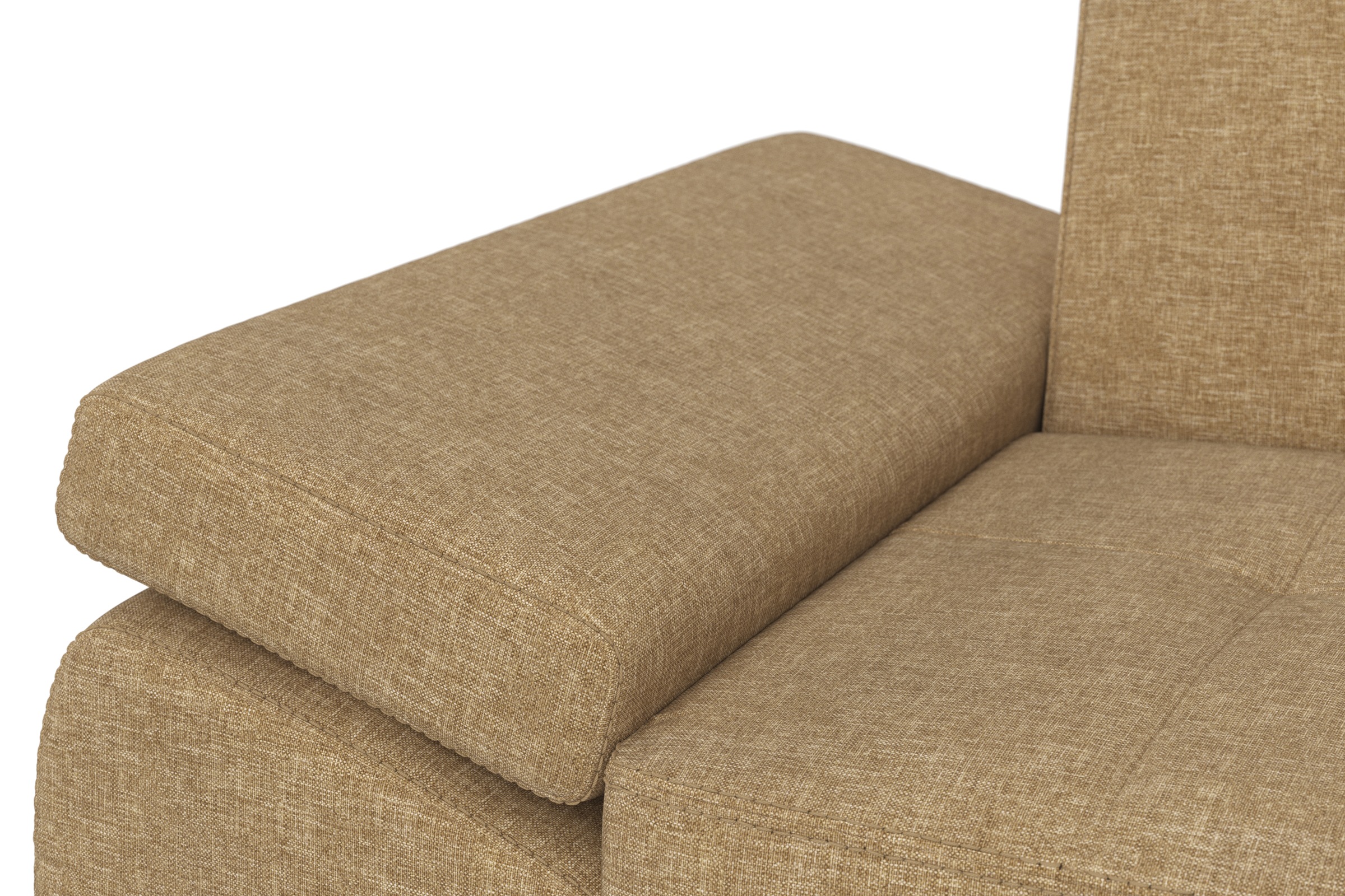 DOMO collection Ecksofa »Capelo L-Form«, mit Armteilverstellung, wahlweise mit Bettfunktion, Federkern