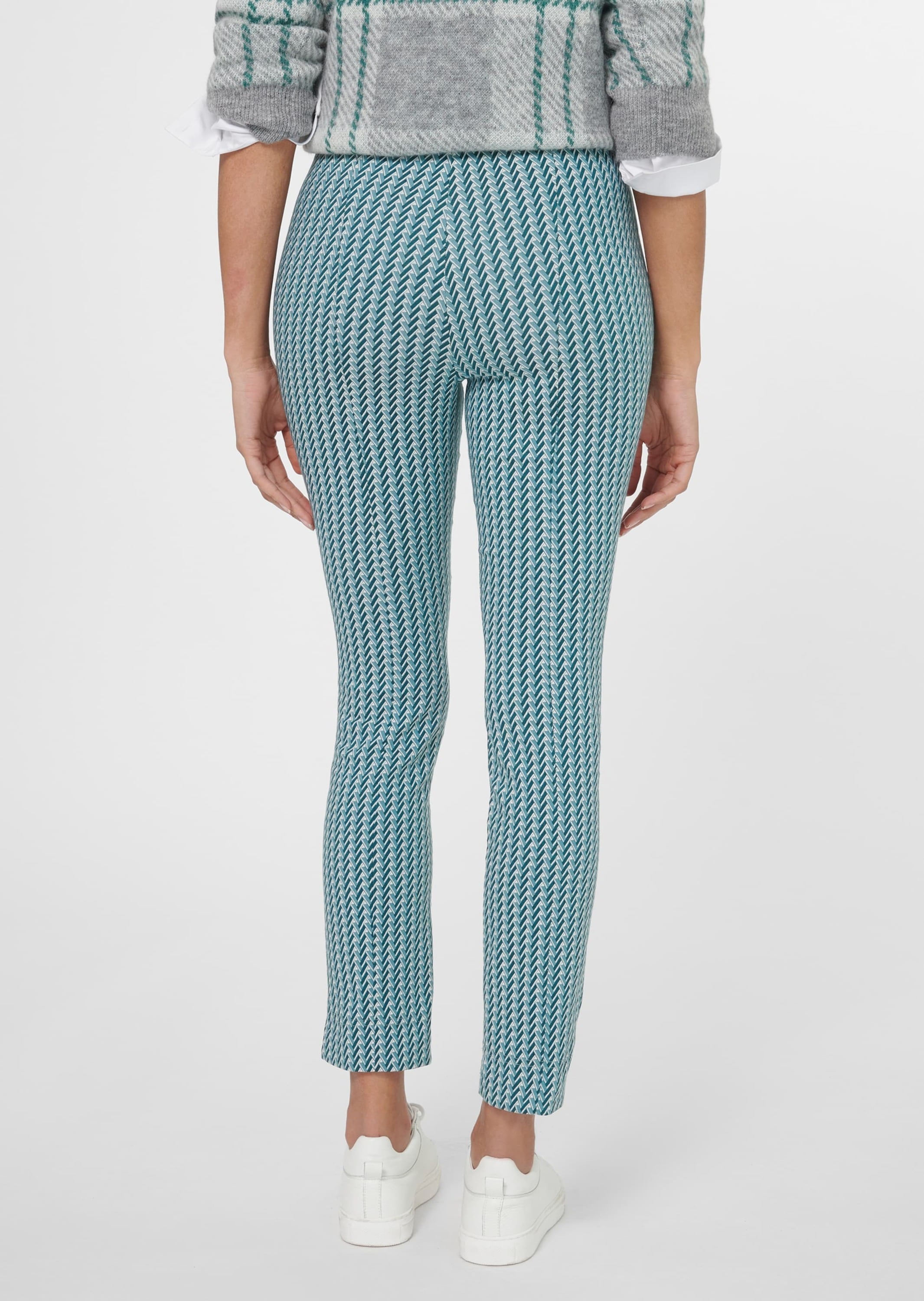 MADELEINE Stretch-Hose »Hose Schlanke Jacquard-Hose zum Schlüpfen«