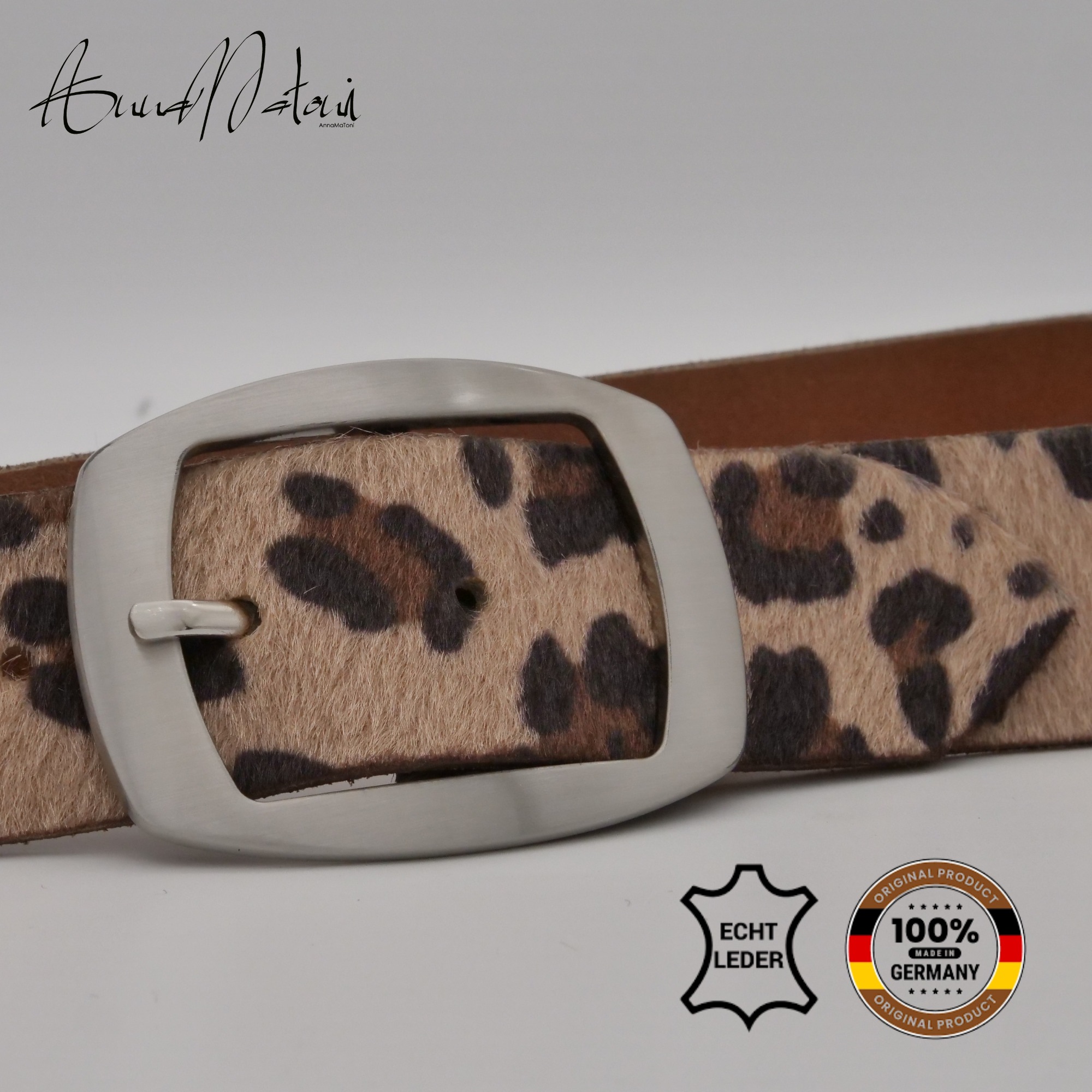 AnnaMatoni Ledergürtel "AnnaMatoni Damen Ledergürtel in hochwertigem Kunstf günstig online kaufen