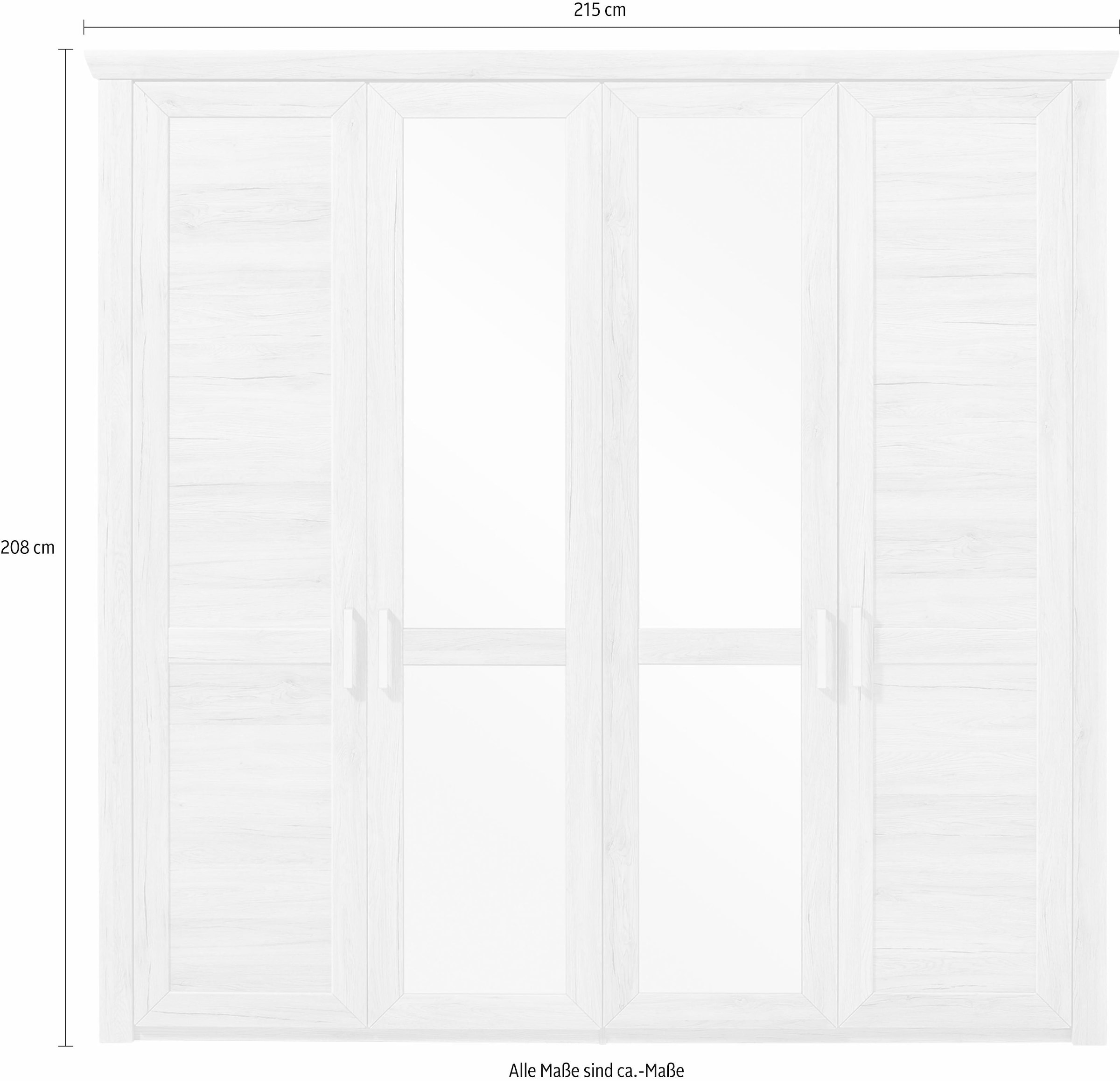 set one by Musterring Drehtürenschrank »Oakland«, Typ 72-2SP, Pino Aurelio,  4-türig im Landhausstil | BAUR | Drehtürenschränke