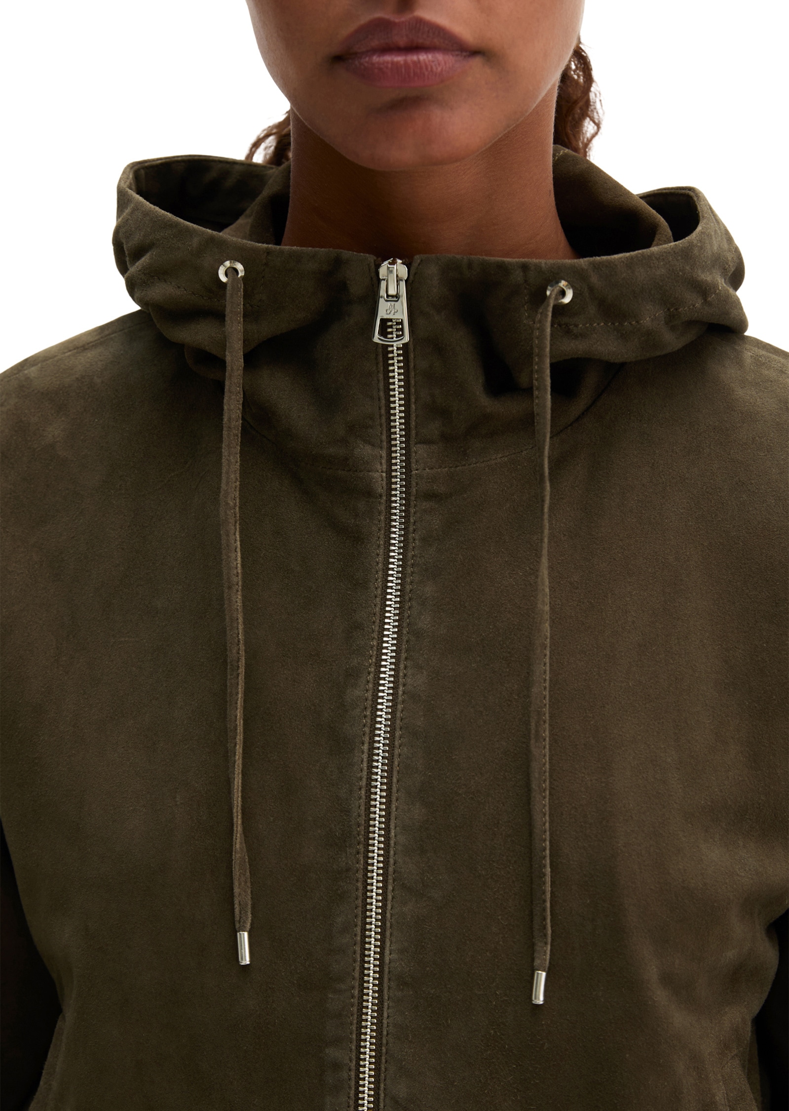 Marc O'Polo Lederjacke »aus Ziegenveloursleder«