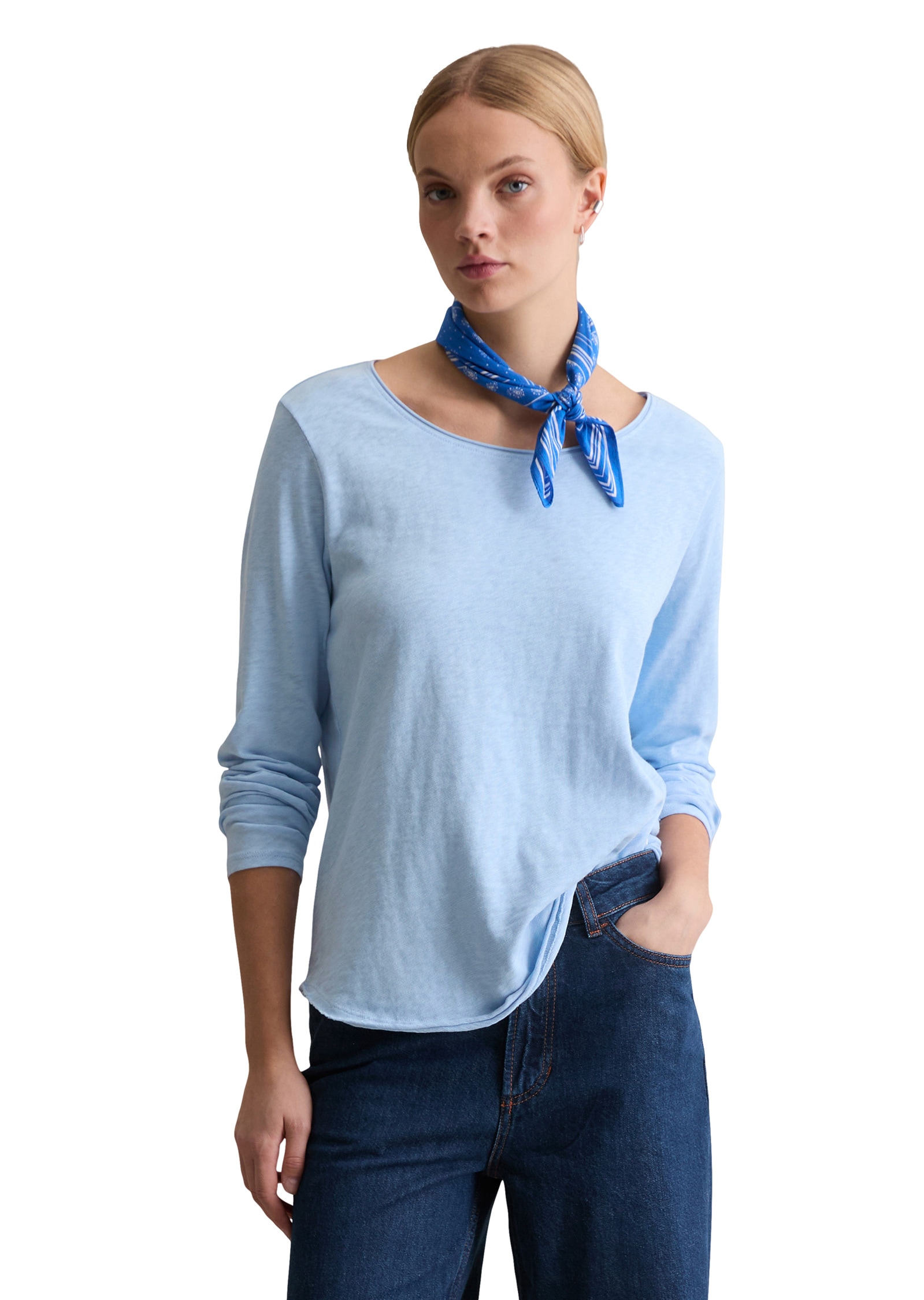 Marc OPolo DENIM Langarmshirt "aus Organic Cotton" günstig online kaufen