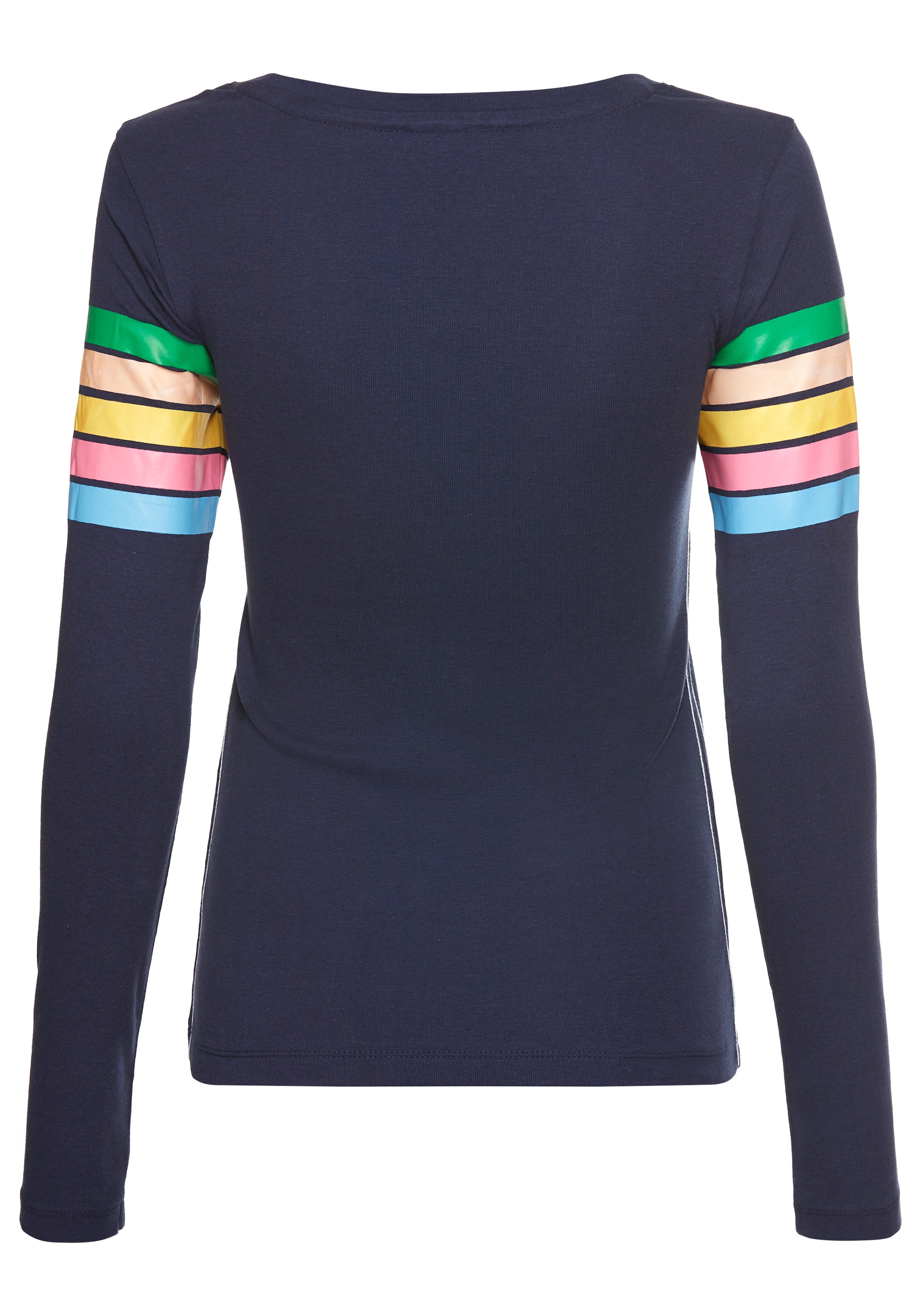 KangaROOS Langarmshirt, mit bunten Streifen