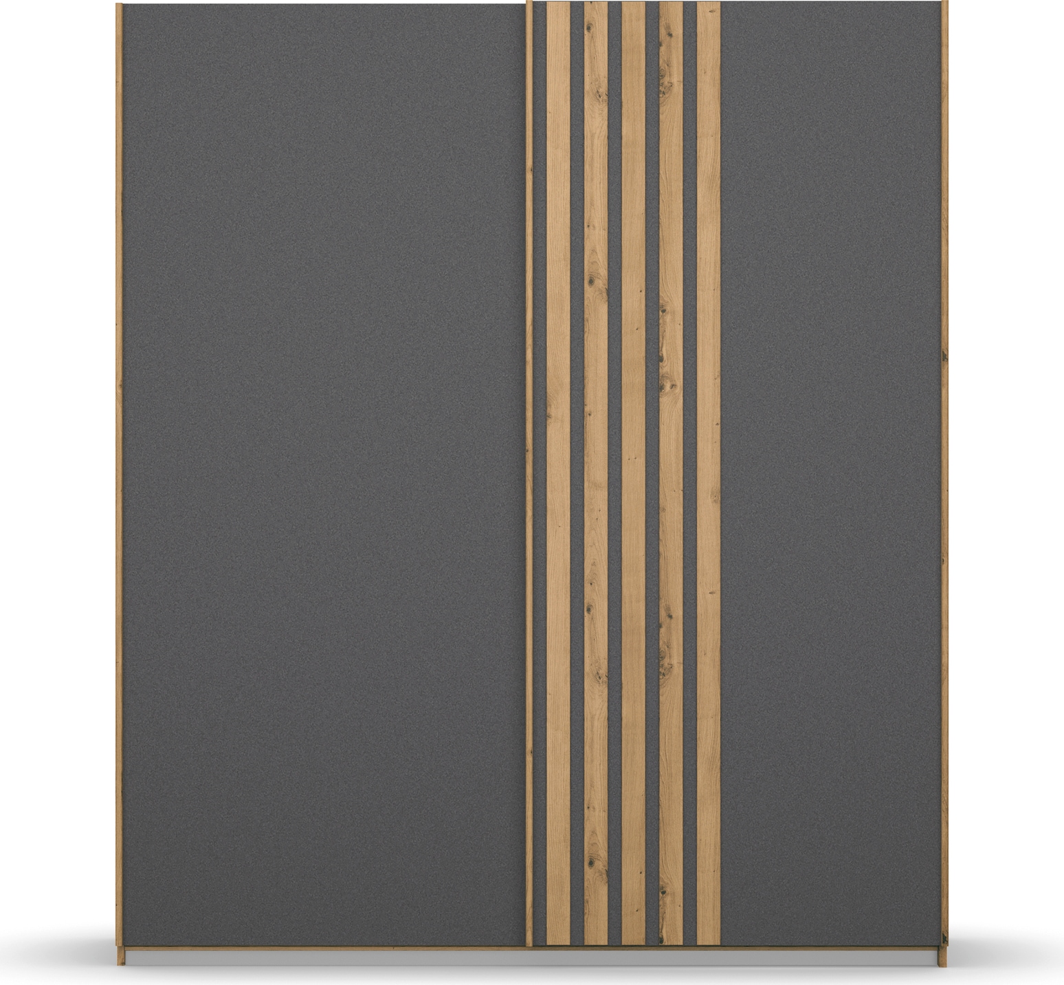 rauch Schwebetürenschrank »Kleiderschrank Schrank Garderobe MOSBACH«, moderne Lamellen-Auflage in 3D Akustikpaneel Optik MADE IN GERMANY