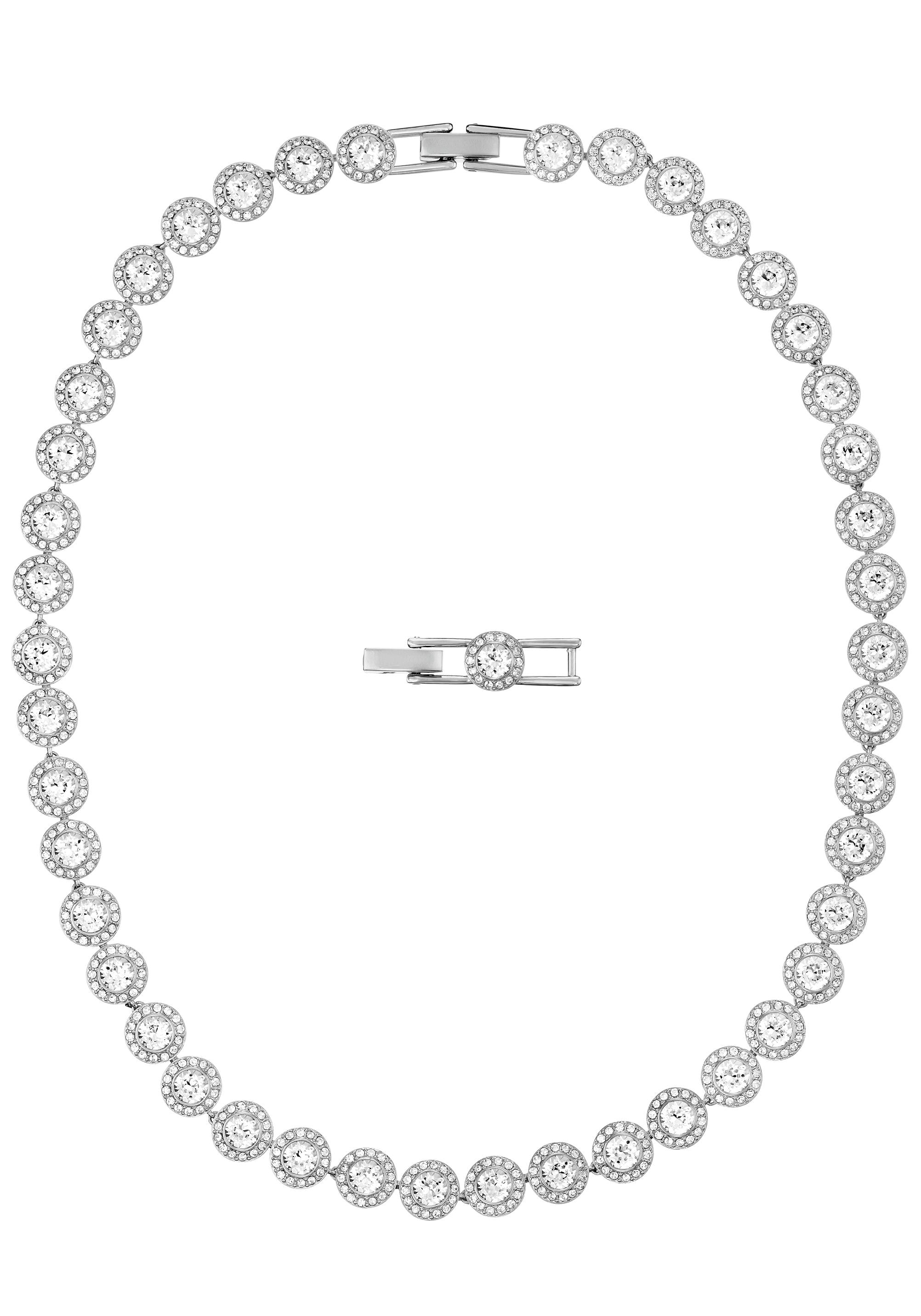 Collier »ANGELIC, WEISS, RHODINIERT, 5117703«, mit Swarovski® Kristall