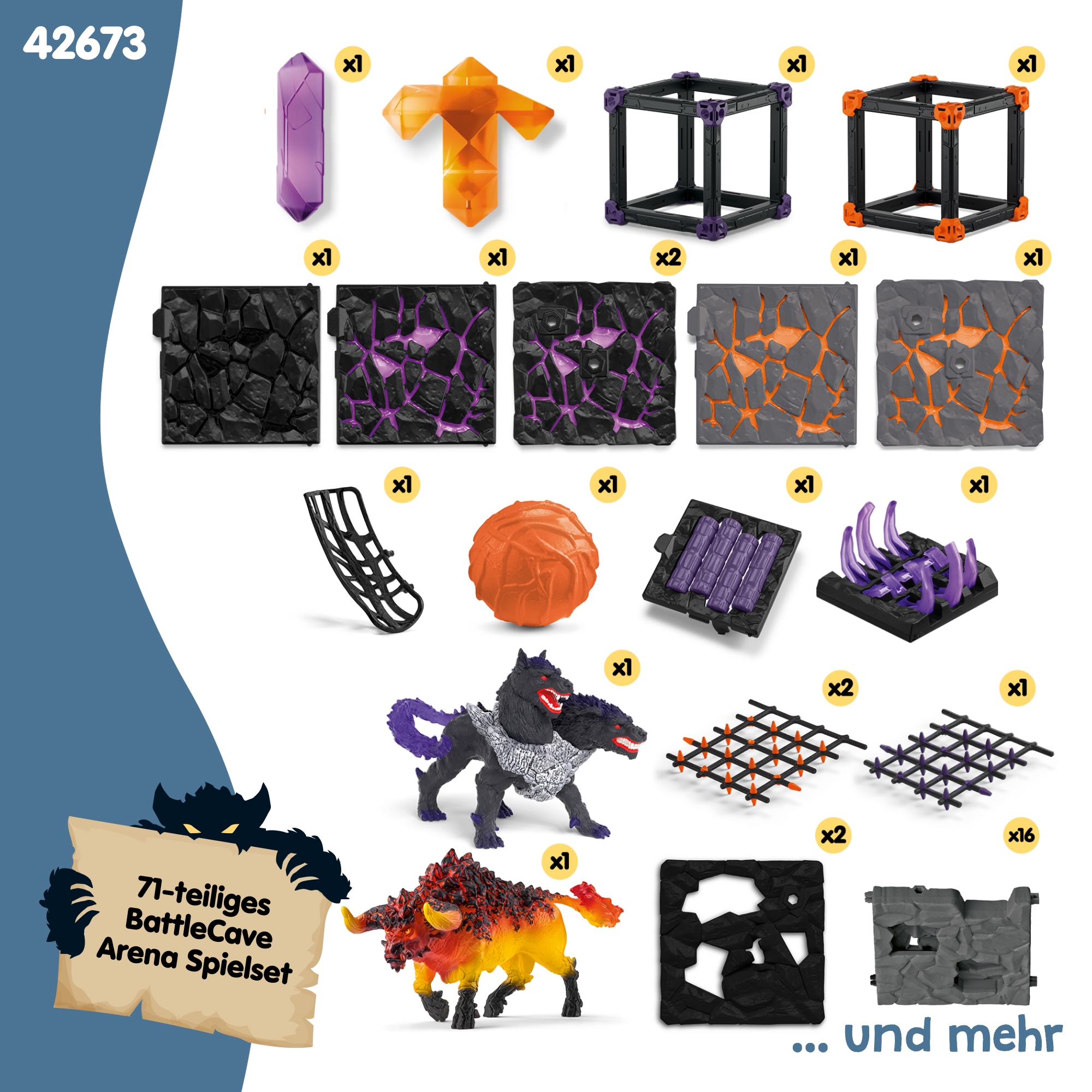 Schleich® Spielwelt »ELDRADOR® CREATURES, BattleCave Arena: Lava vs. Schatten (42673)«