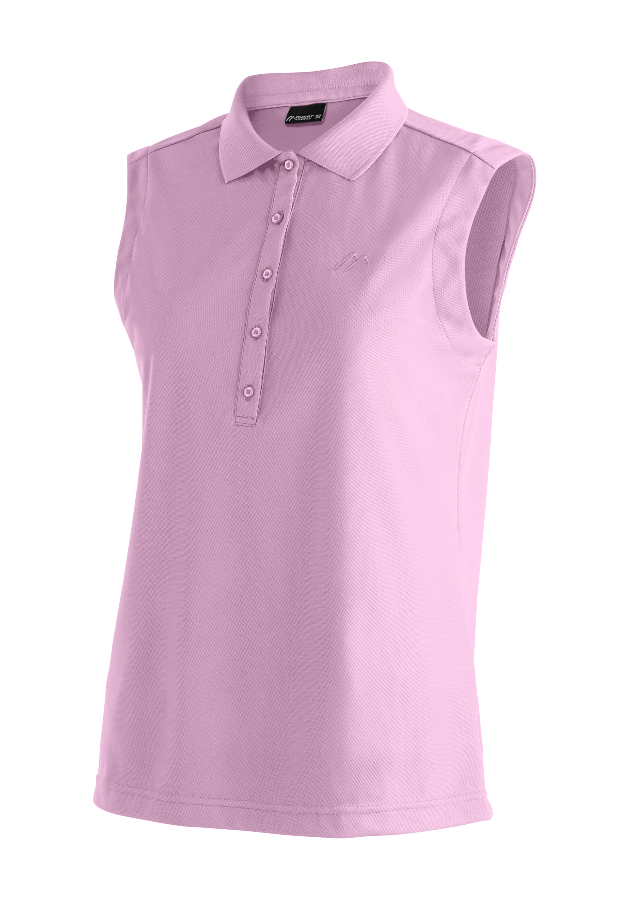 Maier Sports "Ulrike sleeveless" Damen Polo, leichtes Shirt, ärmelloses Funktionsshirt, Regular Fit