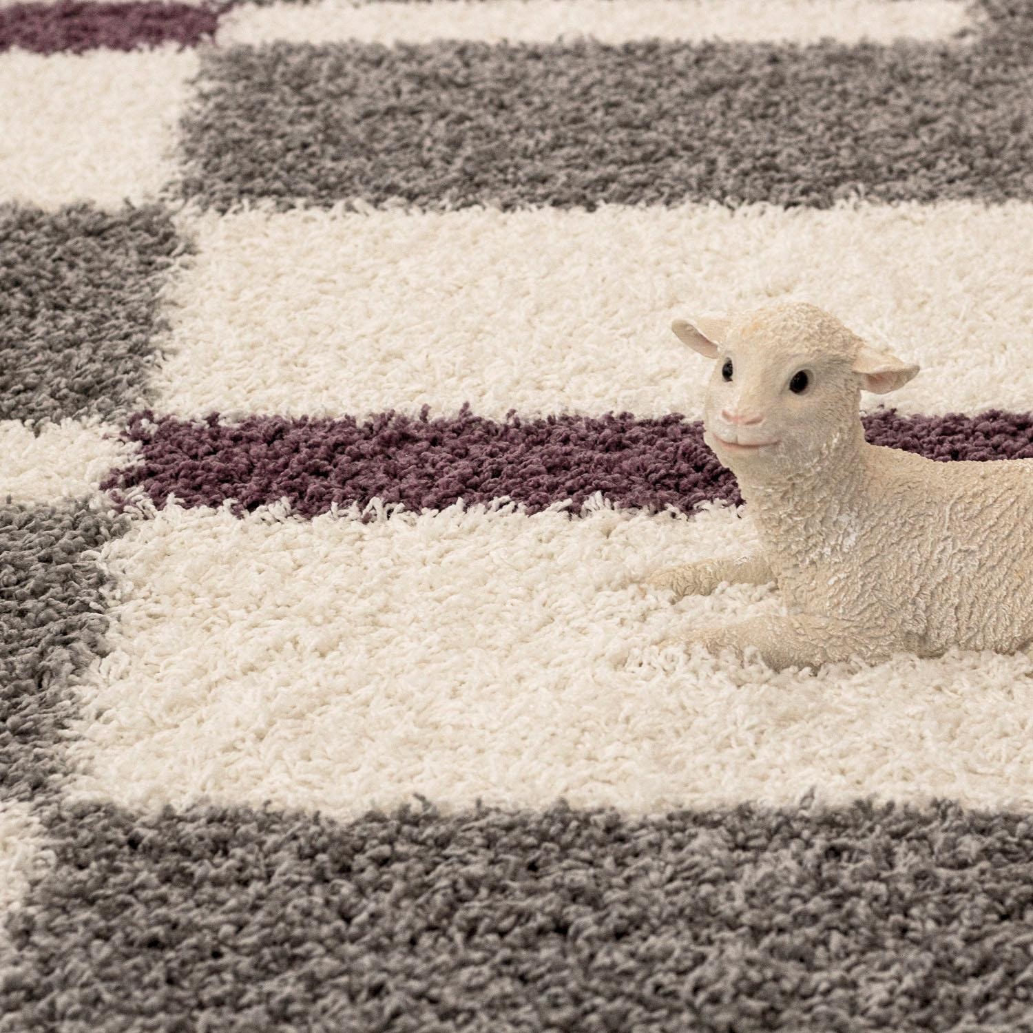 Ayyildiz Teppiche Hochflor-Teppich »Gala Shaggy 2505«, rechteckig, 30 mm Höhe, Langflor, Läufer, alle Räume, Wohnzimmer