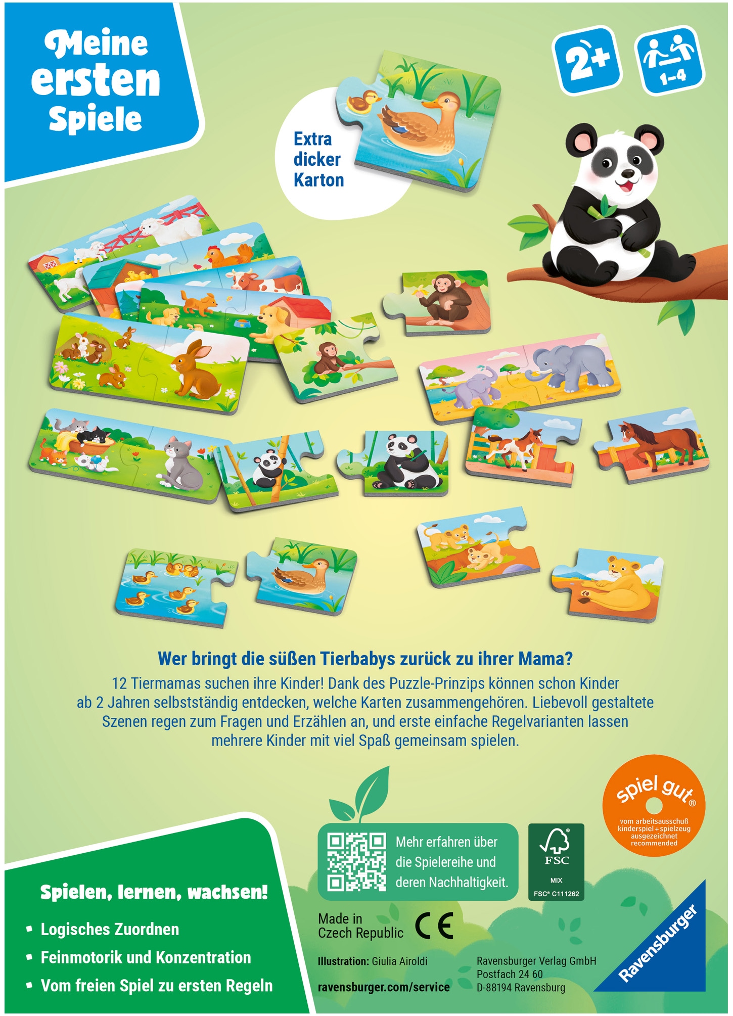 Ravensburger Spiel »Tiere und ihre Kinder« Made in Europe