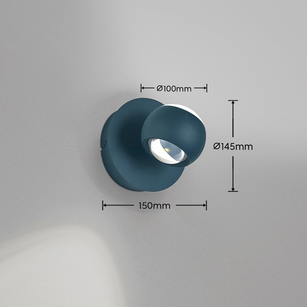 Musterring LED Wandleuchte »CANNON, 1-flammige LED Wandlampe 5W 500Lumen 2300-4000K CCT« LED-Board 1 Stk. Farbwechsler | warmweiß - kaltweiß mit Fernbedienung, schwenkbares up-and-down Licht dimmbar Memory