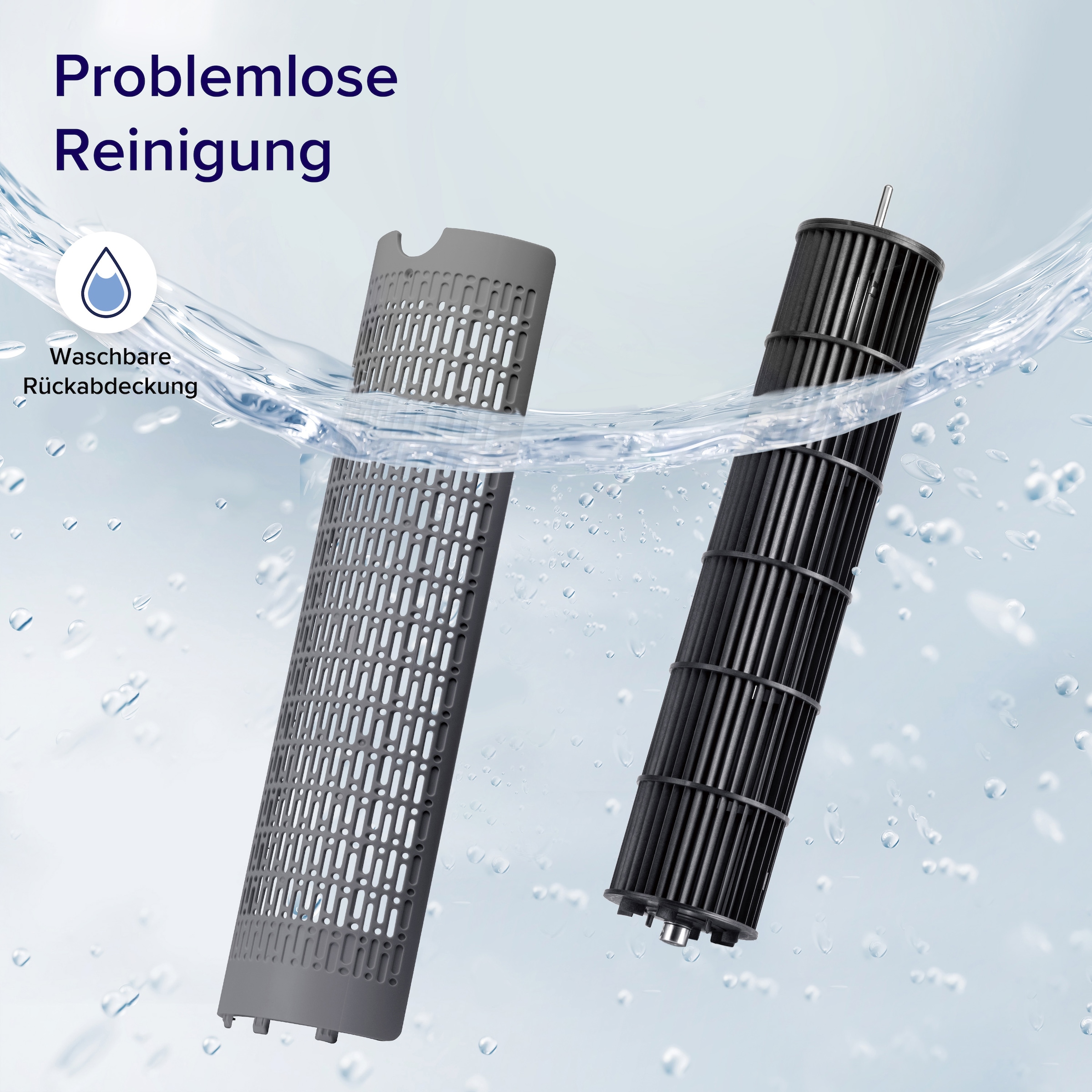 Levoit Turmventilator »Tempsense 36 DC« mit Fernbedienung, oszillierend, 15 Lüftergeschwindigkeiten