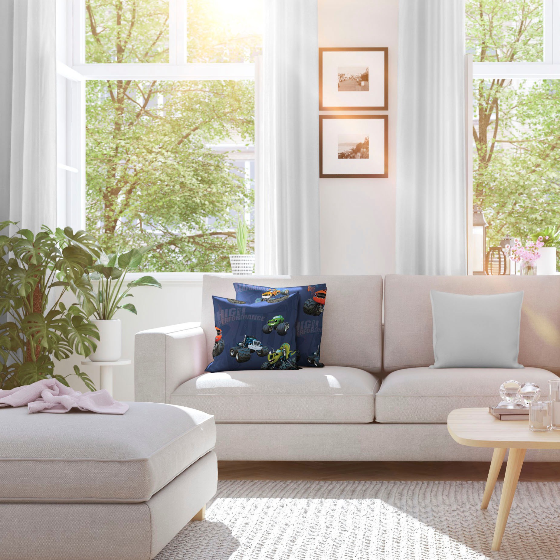 Wirth Dekokissen "Trucks" Nickelodeon, Kissenhülle ohne Füllung, 2 Stück günstig online kaufen