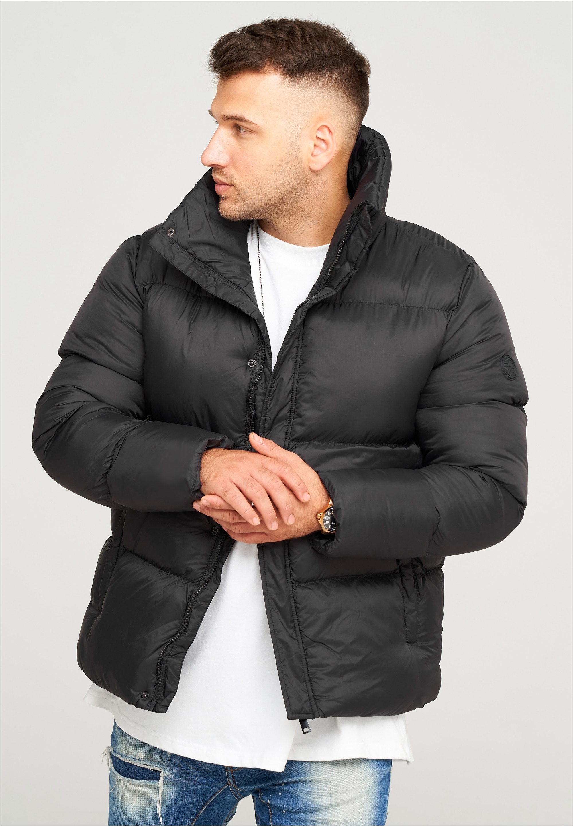behype Steppjacke »BHJEFFREY PUFFER«, mit hohem Kragen