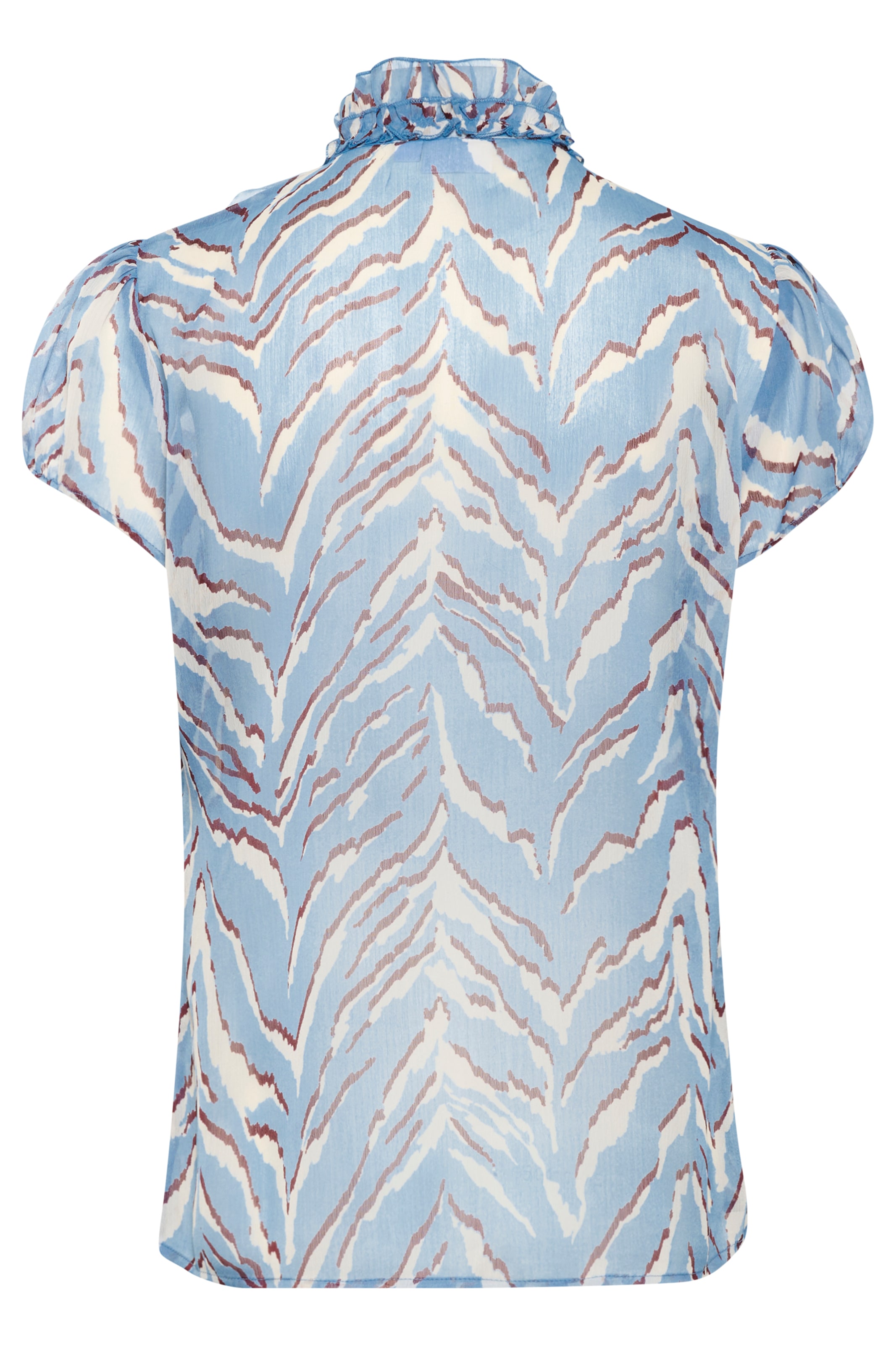 Saint Tropez Rüschenbluse »LiljaSZ Crinkle SS Shirt«