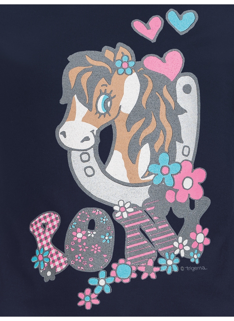 Trigema Longsleeve »TRIGEMA Langarmshirt mit süßem Pony-Print«