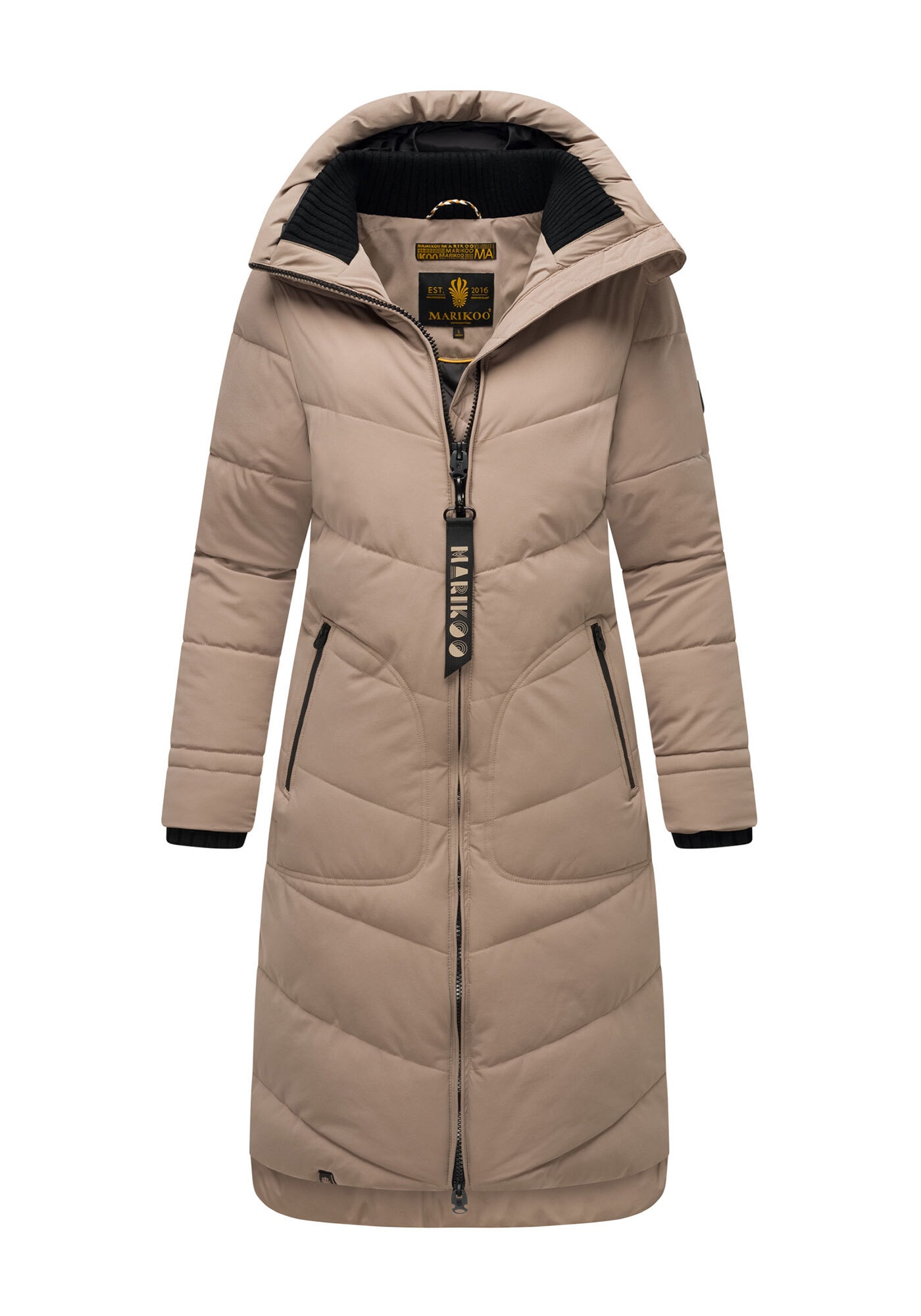 Marikoo Winterjacke "Benikoo", mit Kapuze, langer Winter Mantel gesteppt günstig online kaufen
